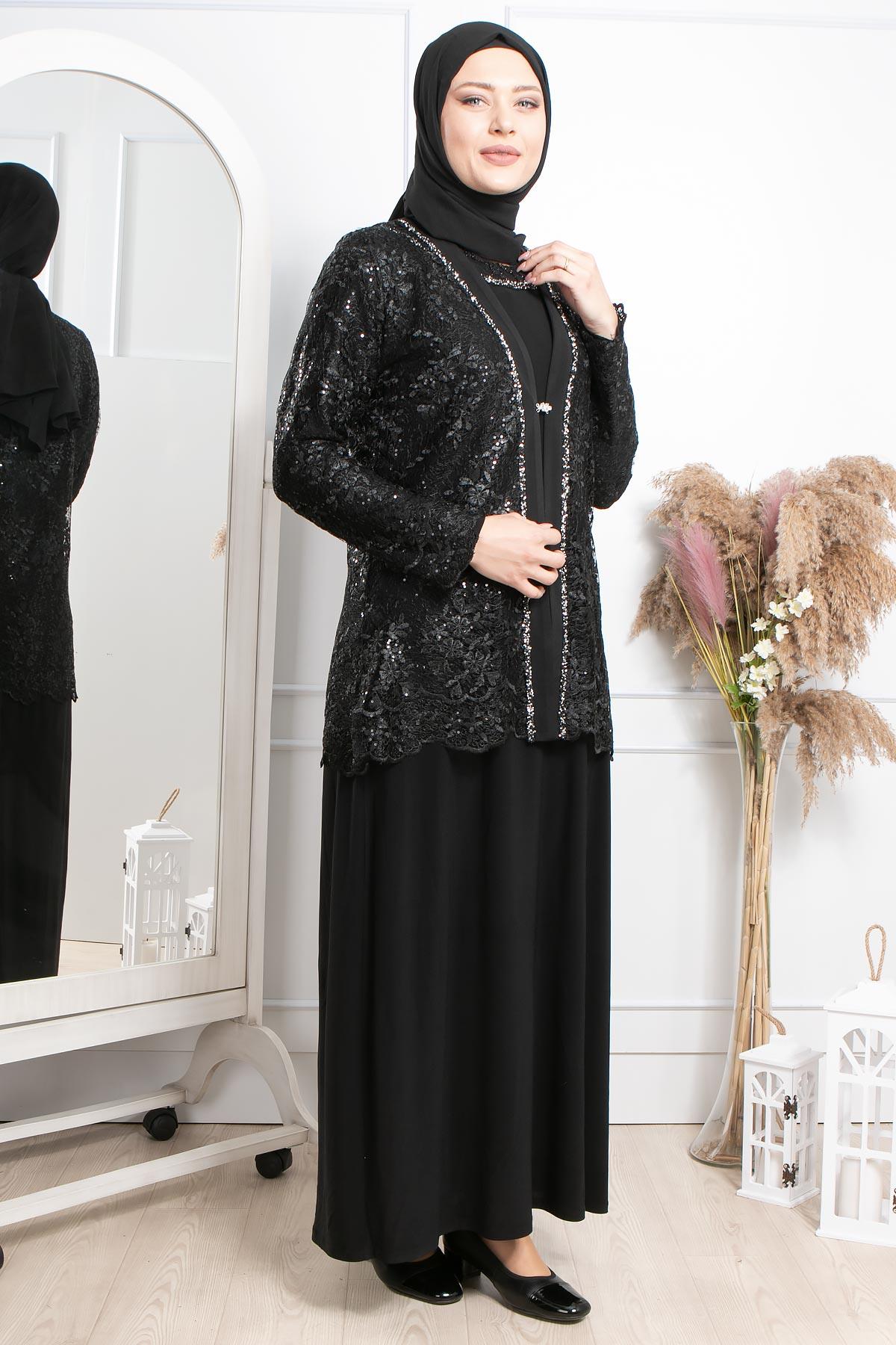 TAŞ İŞLEME DETAY ABİYEMDA2314-SİYAHMDA