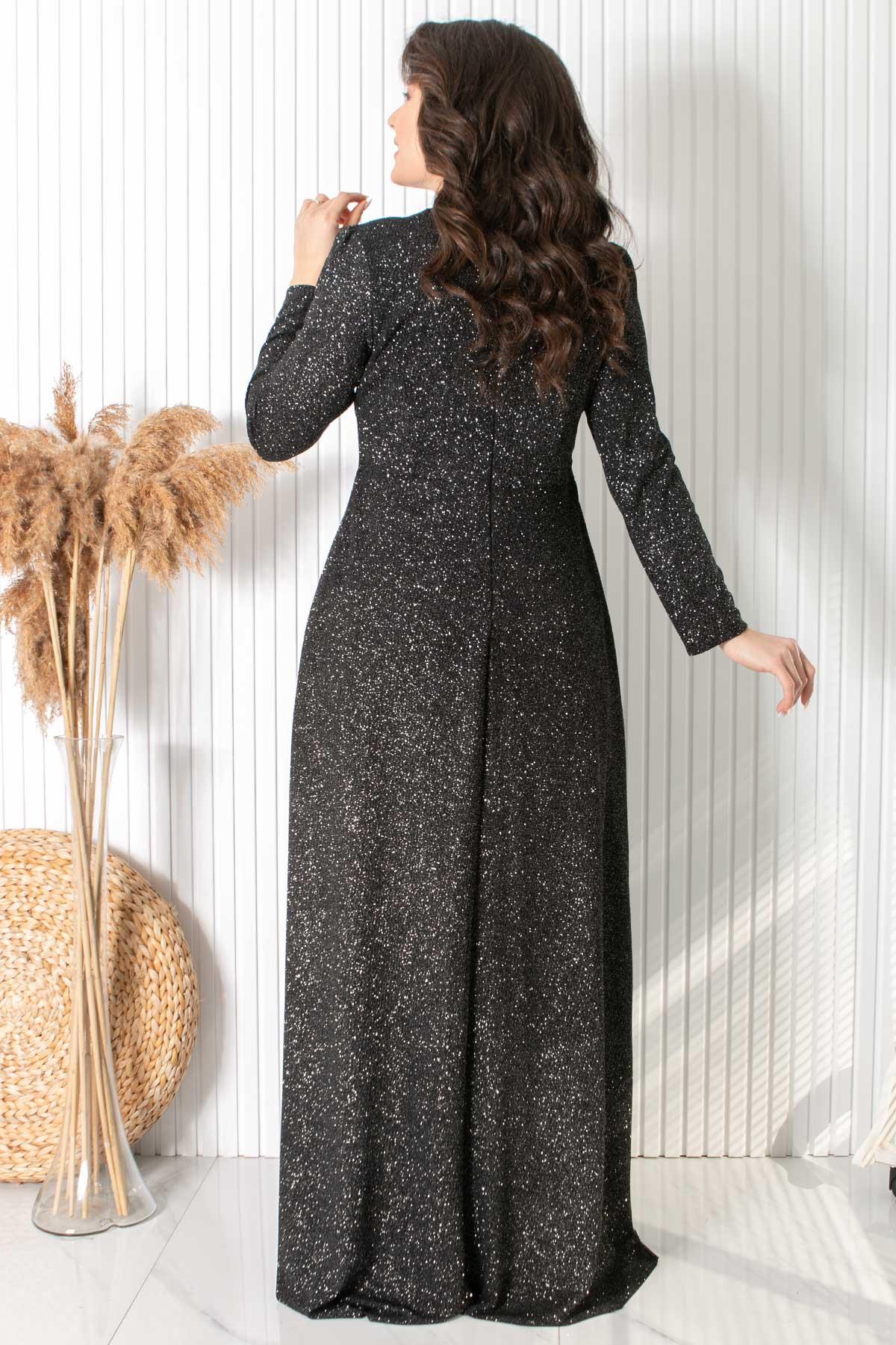 SİMLİ TAŞ BASKI DETAYLI ABİYEMDA2430-GÜMÜŞMDA