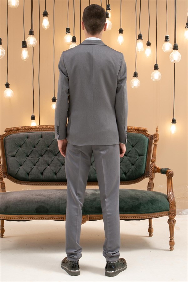 Pantalon - Gilet - Veste - 3 Piece Suit - Doublure - Anthracite - MDV101MDV101-ANTRASİTModaviki