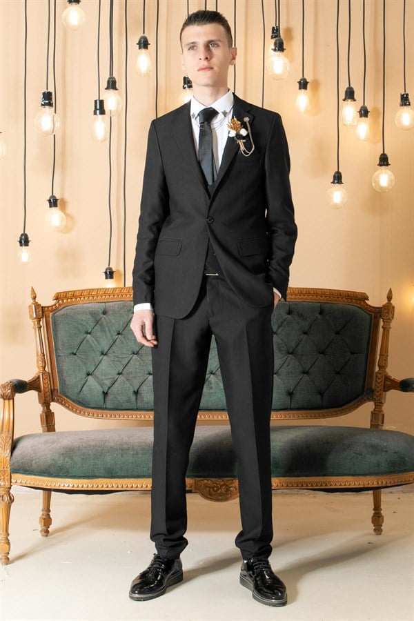 Erkek Takım Ebise Siyah MDV101MDV101-SİYAHModaviki