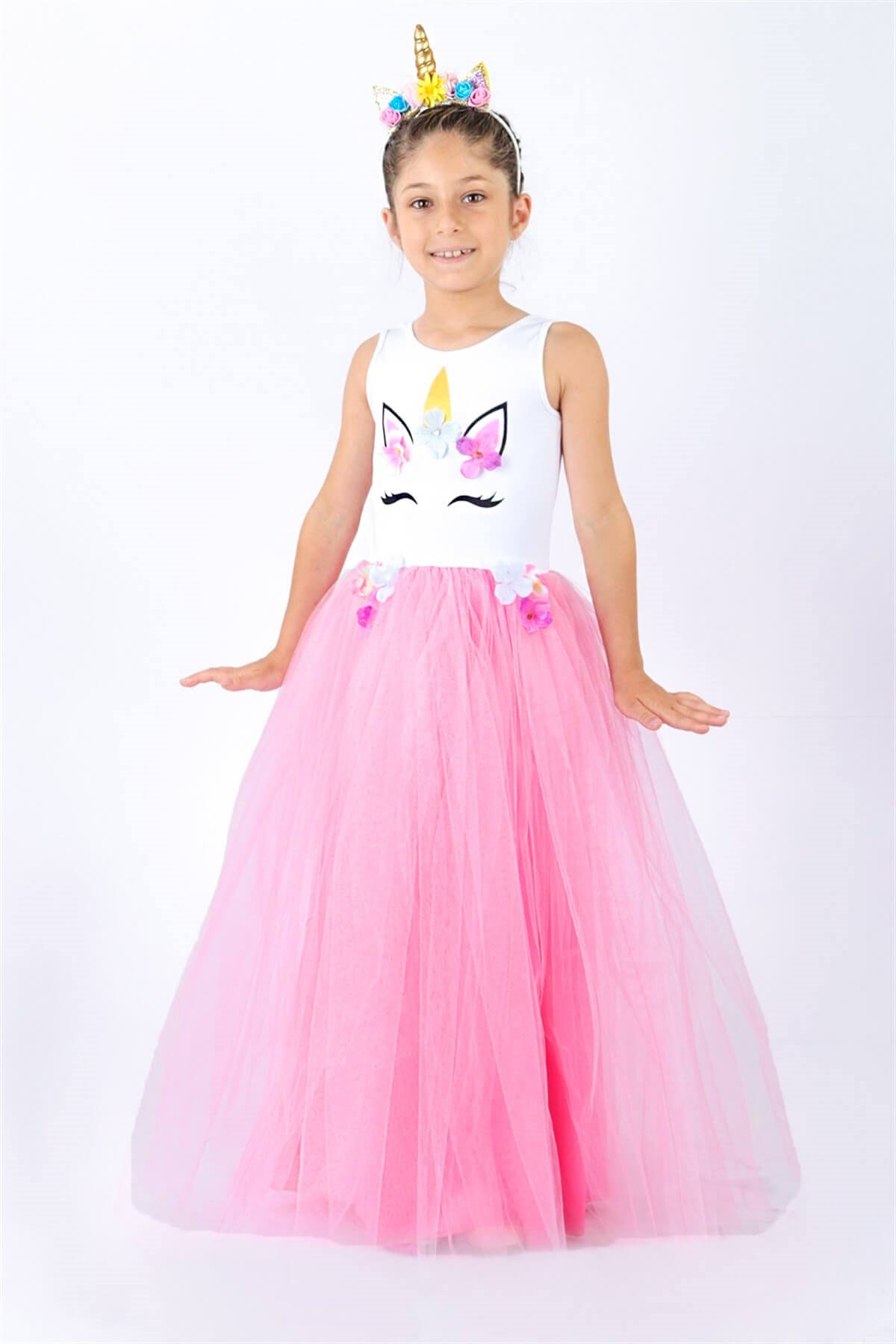 Dress - Lycra - Unlined - Crew Neck - Powder - MDV146MDV146-PUDRAModaviki