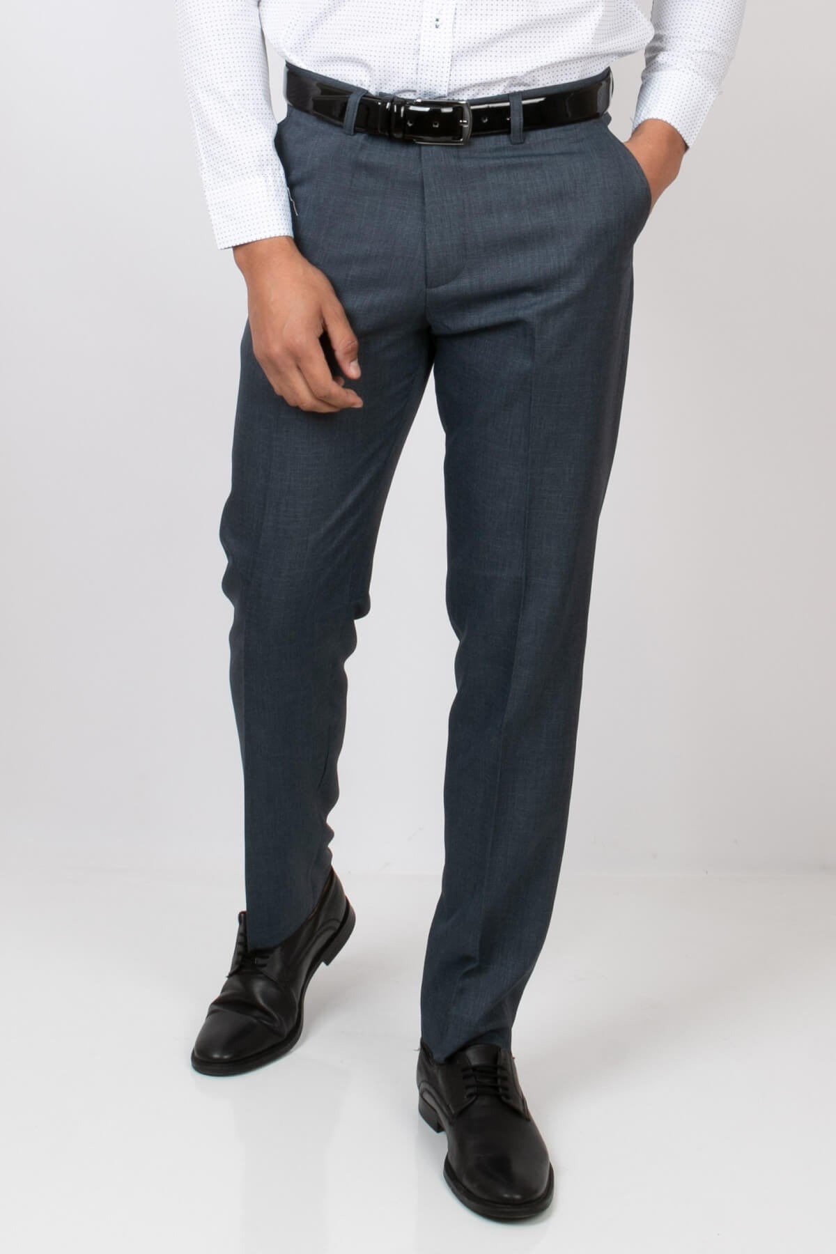 Pantalon Homme Jambe Skinny Tissu Anthracite MDV203MDV203-ANTRASİTModaviki
