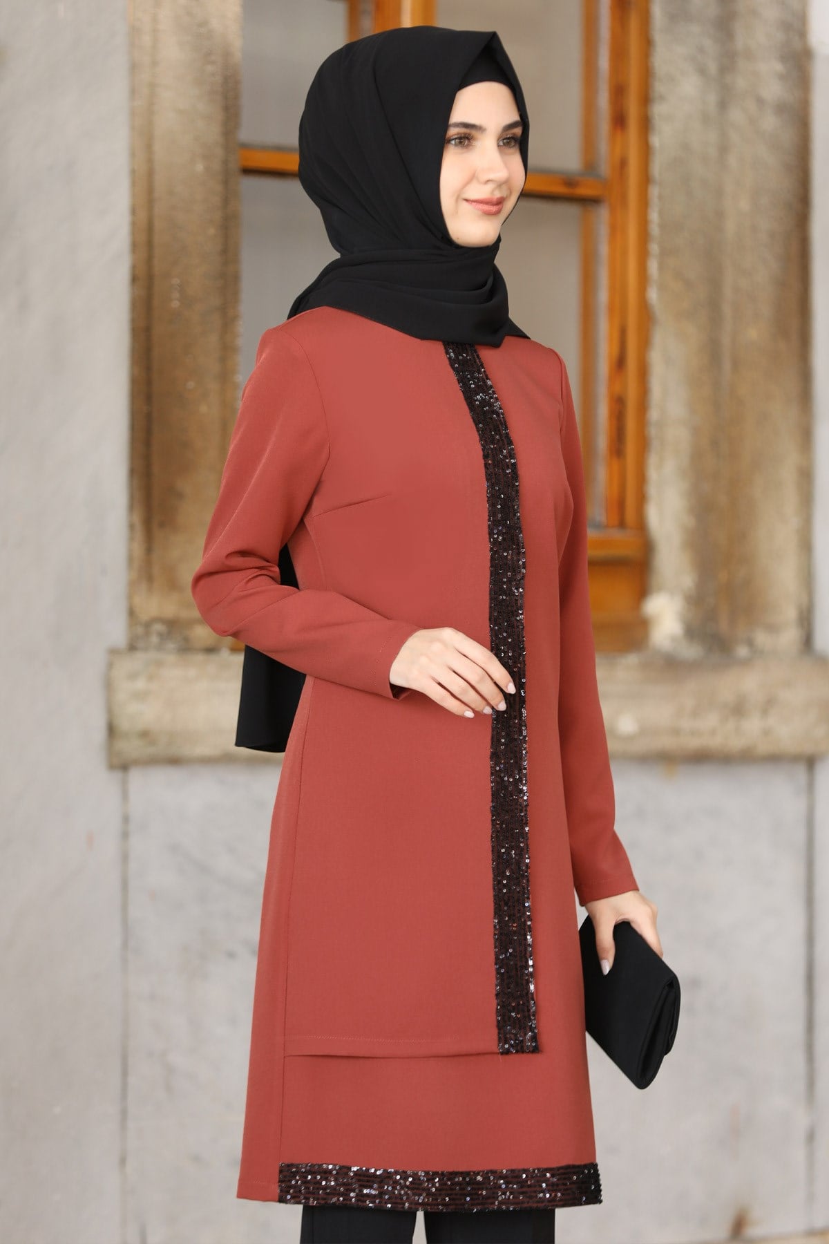 PUL PAYET İŞLEMELİ İKİLİ TAKIMMSA01-KİREMİTMSA