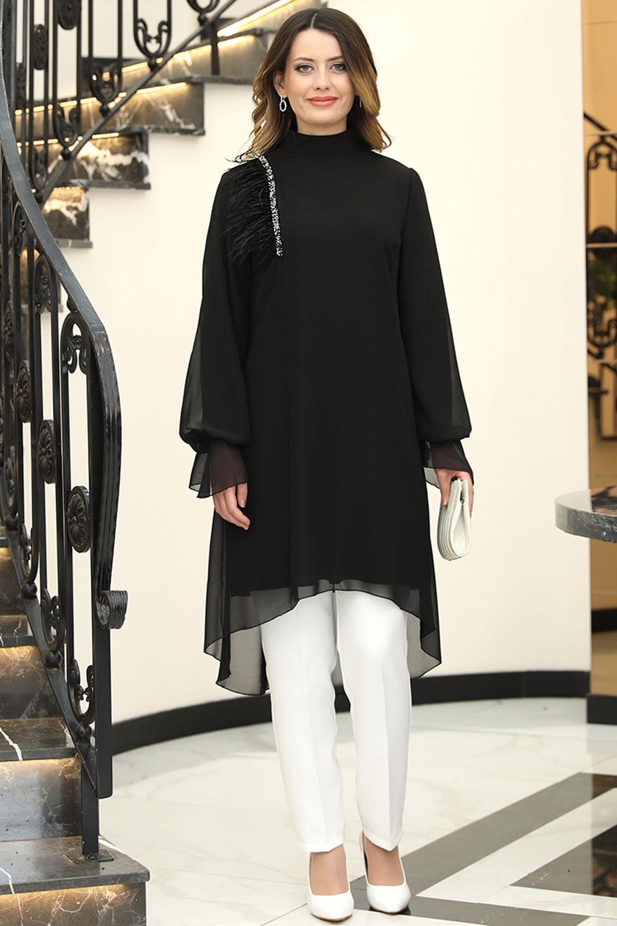 İNCİ TUNİKMSA04-SİYAHMSA