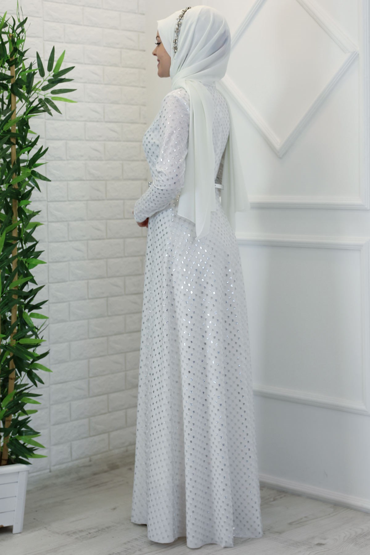 Bahar Abiye Ekru NDY12NDY12-EKRUNidya Moda