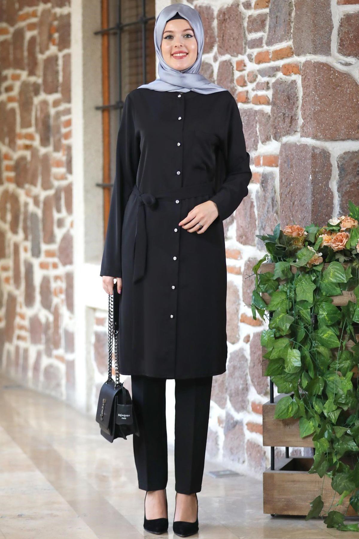Nadide Tunik Siyah NDY14NDY14-SİYAHNidya Moda