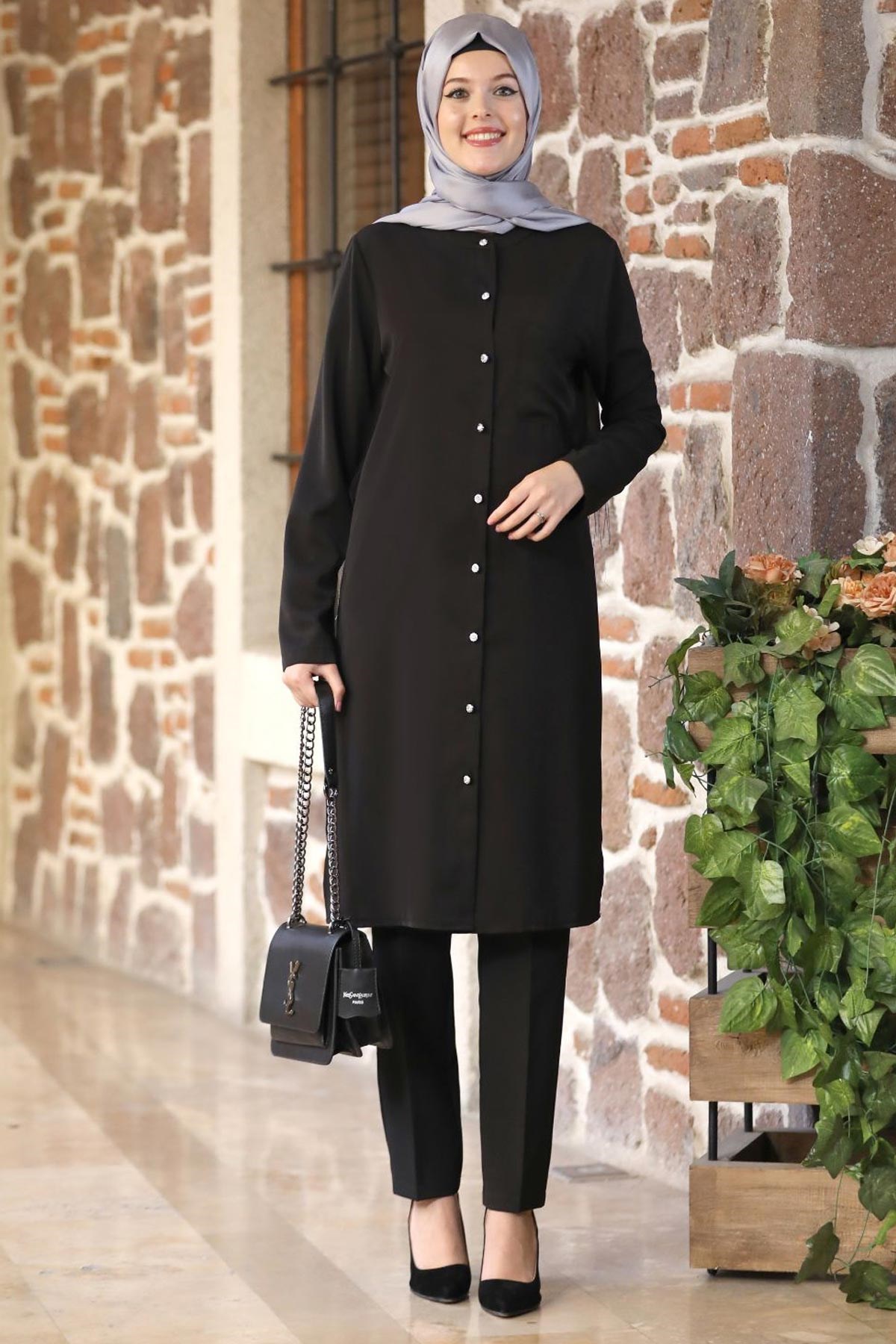 Nadide Tunik Siyah NDY14NDY14-SİYAHNidya Moda