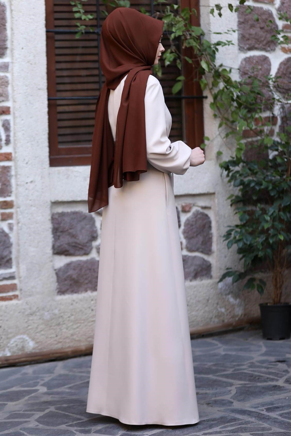 Masal - Elbise -Bej - SN32SN32-BEJSefanisa