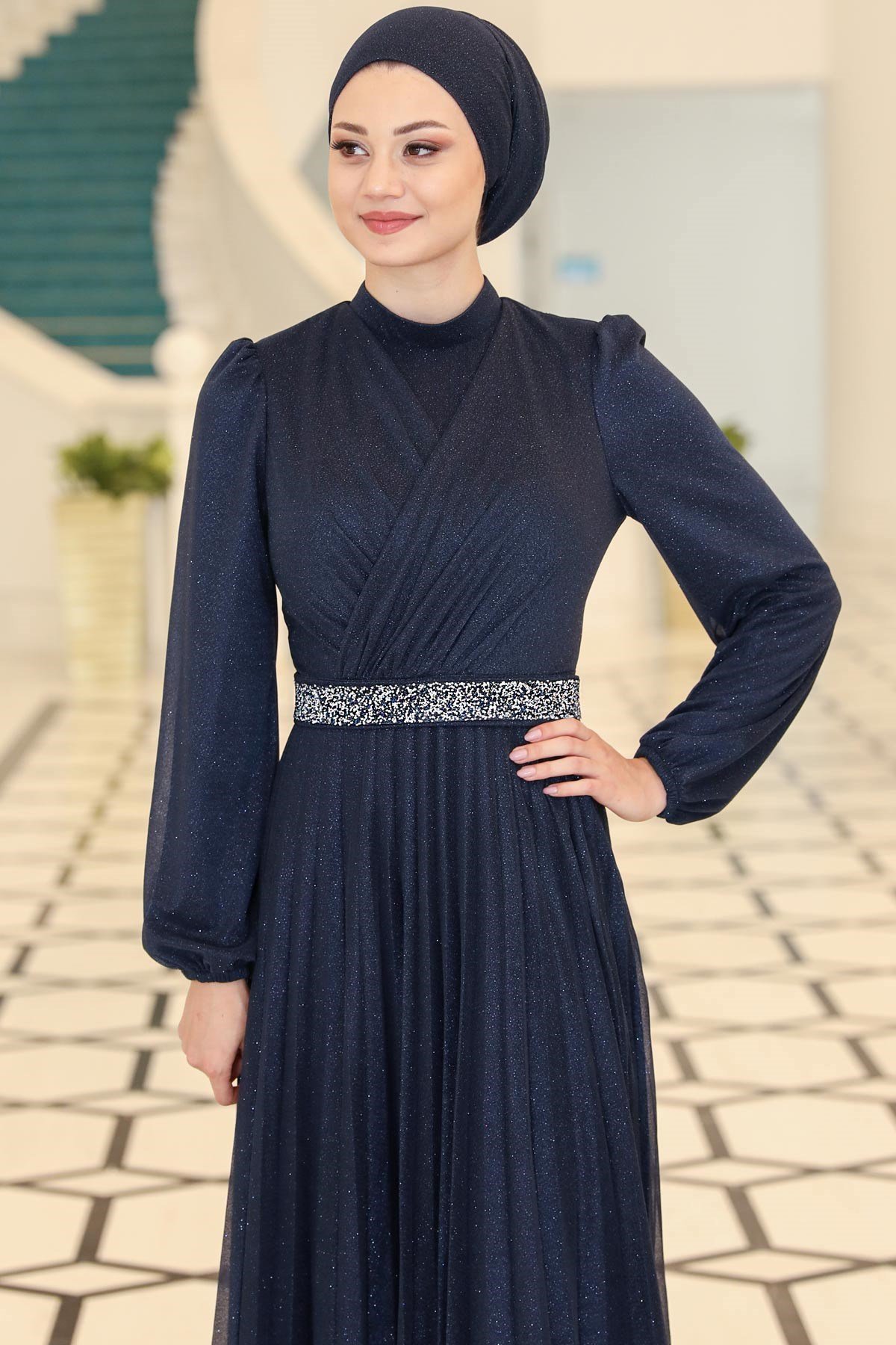 Dila Abiye Lacivert SN44SN44-LACİVERTSefanisa