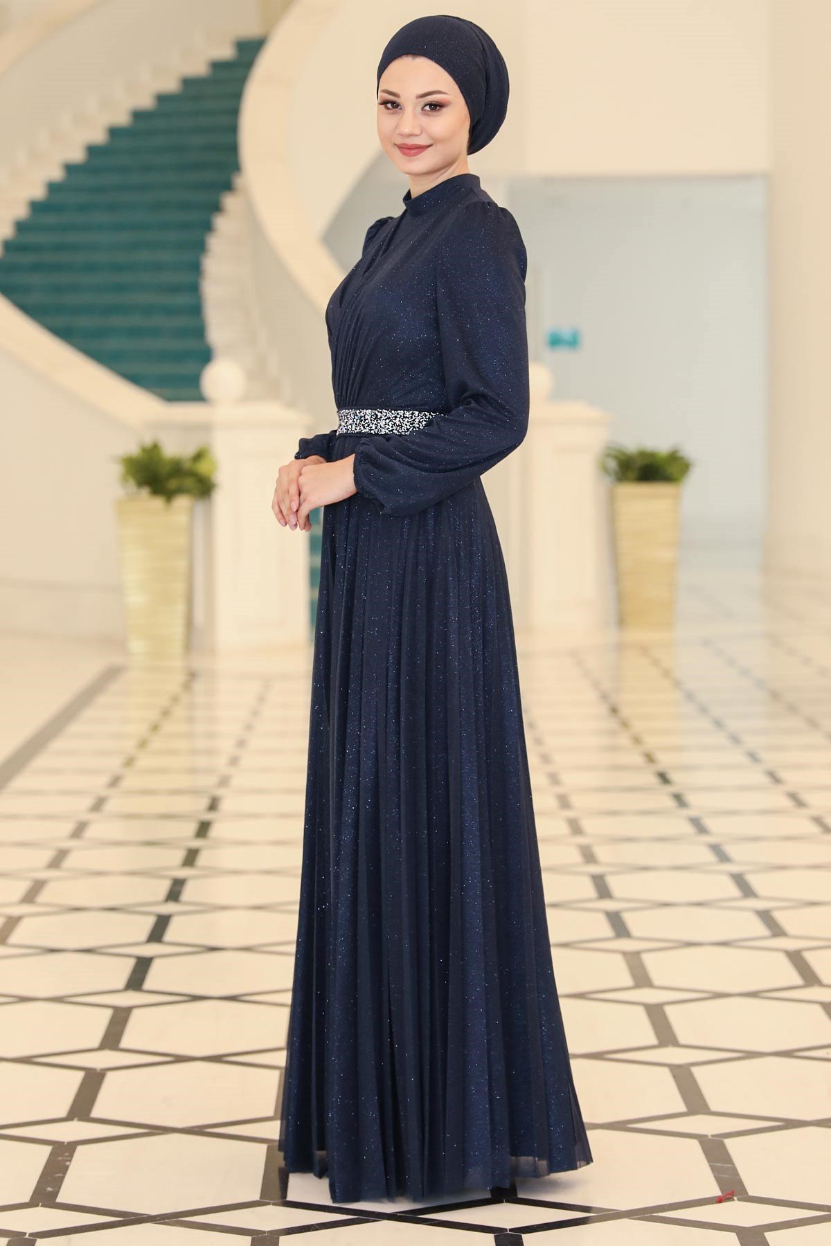 Dila Abiye Lacivert SN44SN44-LACİVERTSefanisa