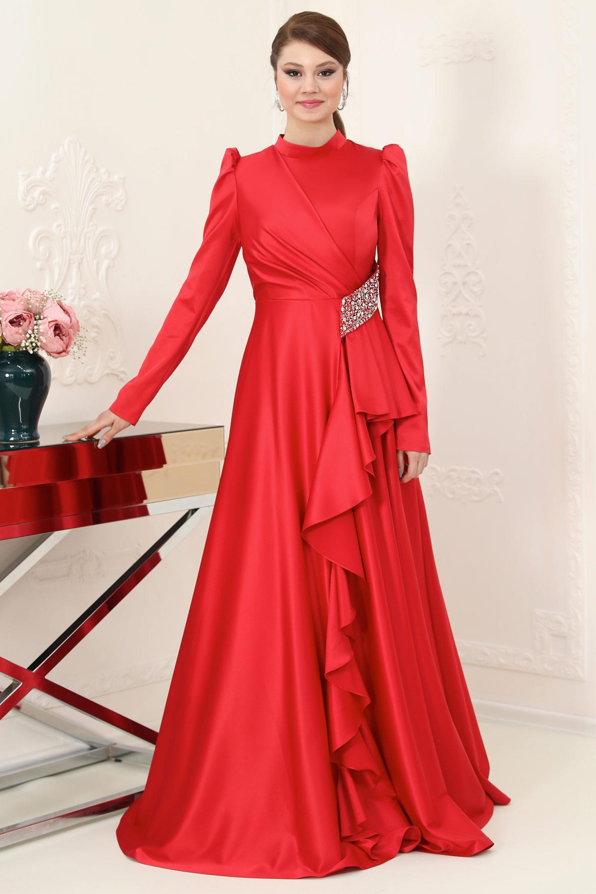 Nazende Abiye Kırmızı SN66SN66-KIRMZISefanisa