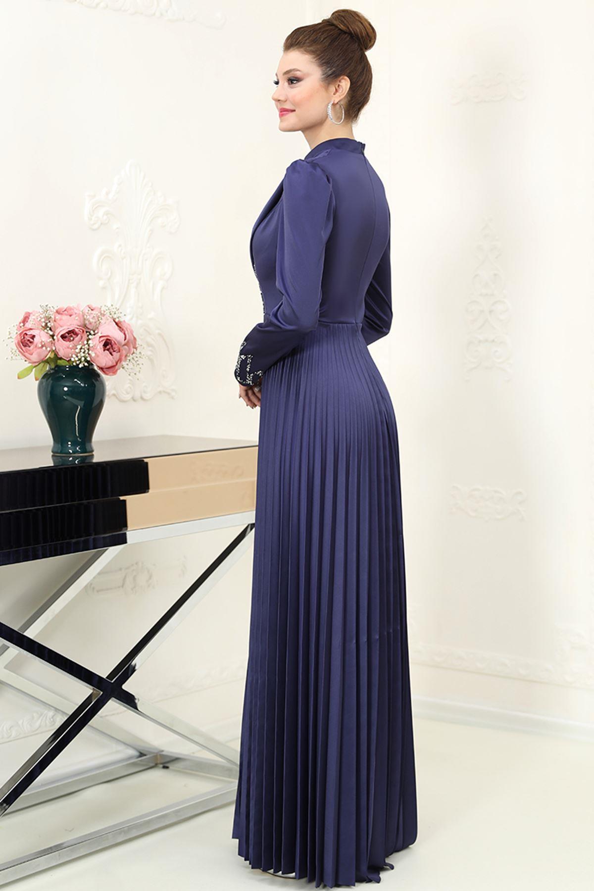 Orkide Abiye Lacivert SN72SN72-LACİVERTSefanisa