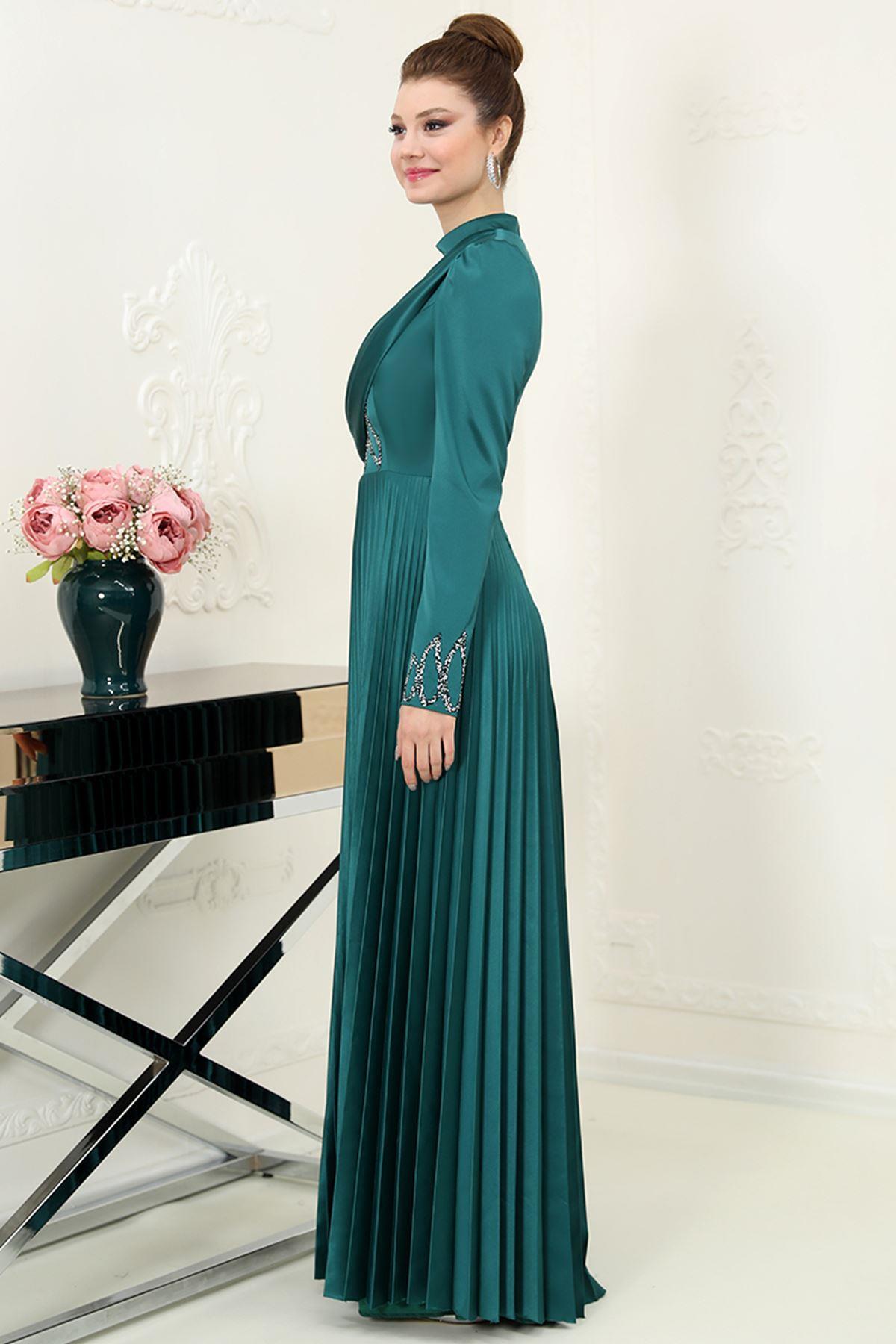 Orkide Abiye Zümrüt SN72SN72-ZÜMRÜTSefanisa