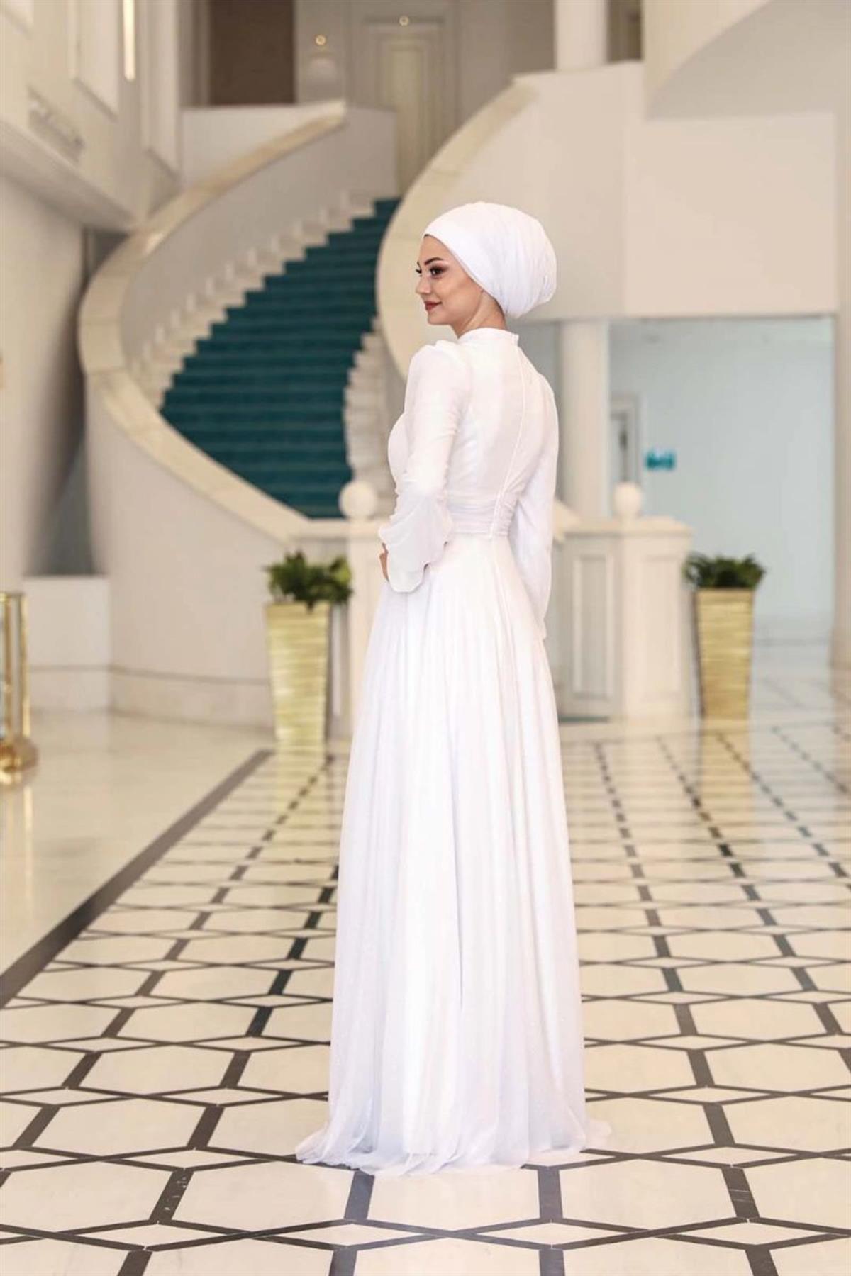 KÜBRA ABİYESN76-BEYAZSefanisa