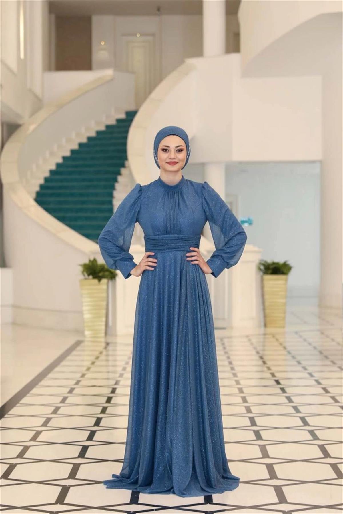 Kübra Abiye İndigo SN76SN76-İNDİGOSefanisa