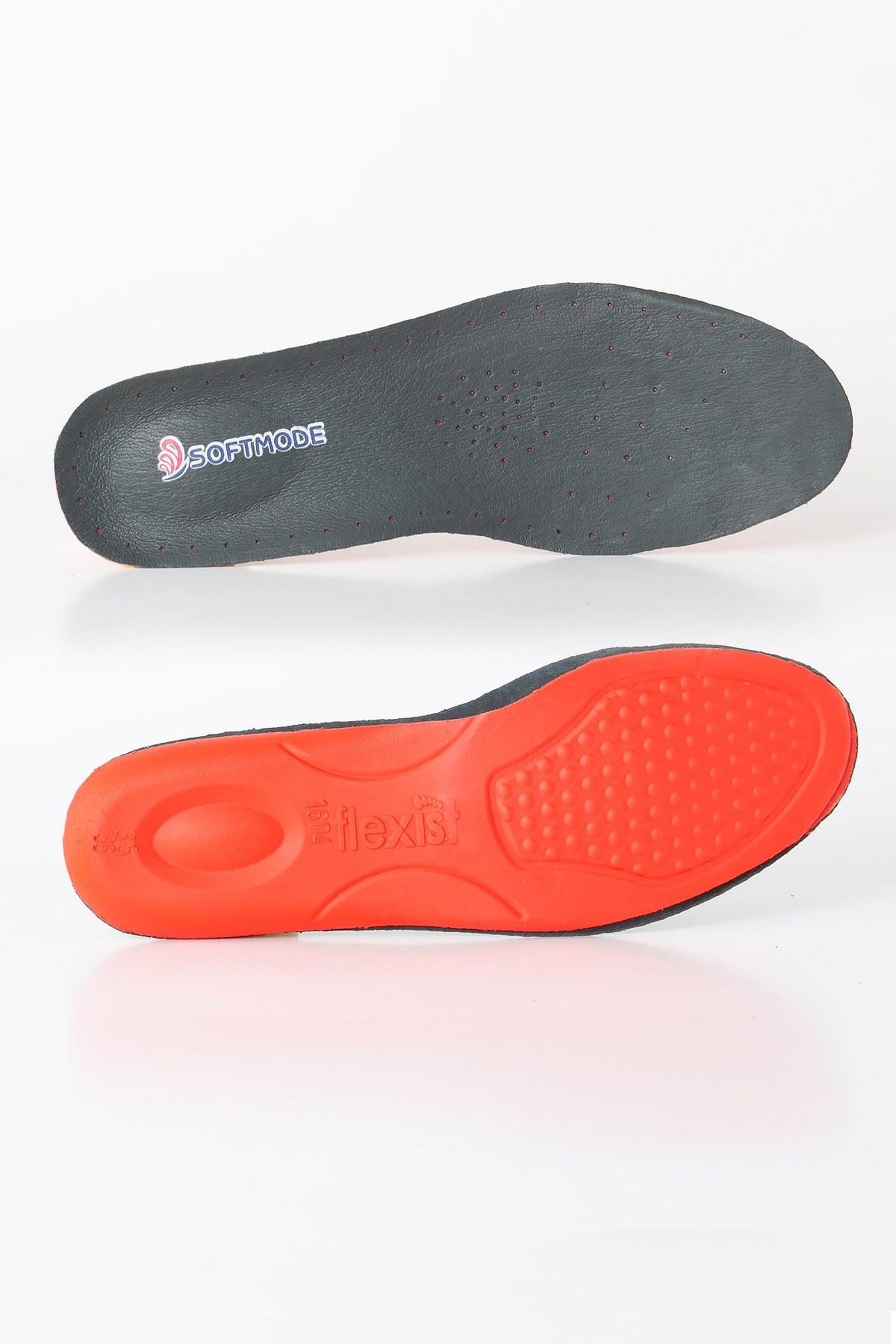 DERİ AYAKKABIZND1176-KIRMIZIModaviki