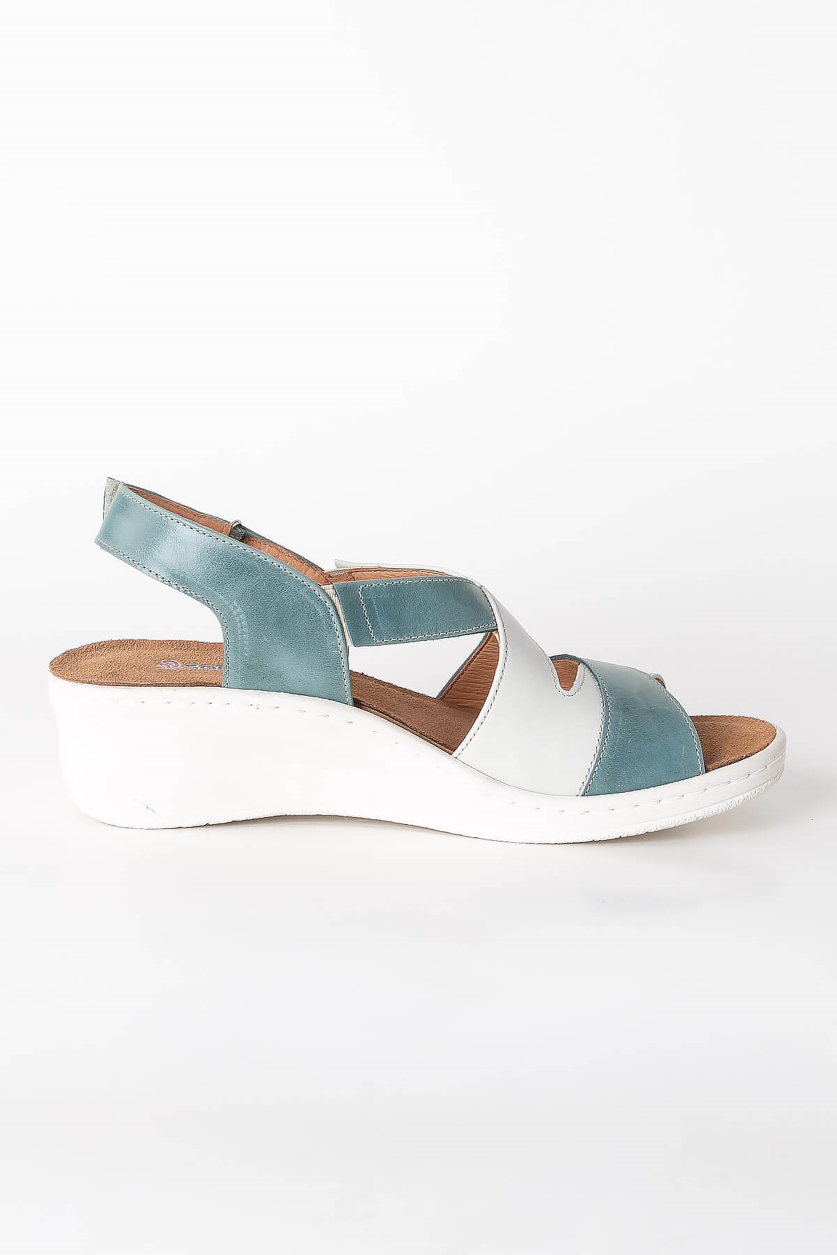 Genuine Leather Anatomic Sandals Blue ZND1365802ZND1365802-MAVİSoftMode
