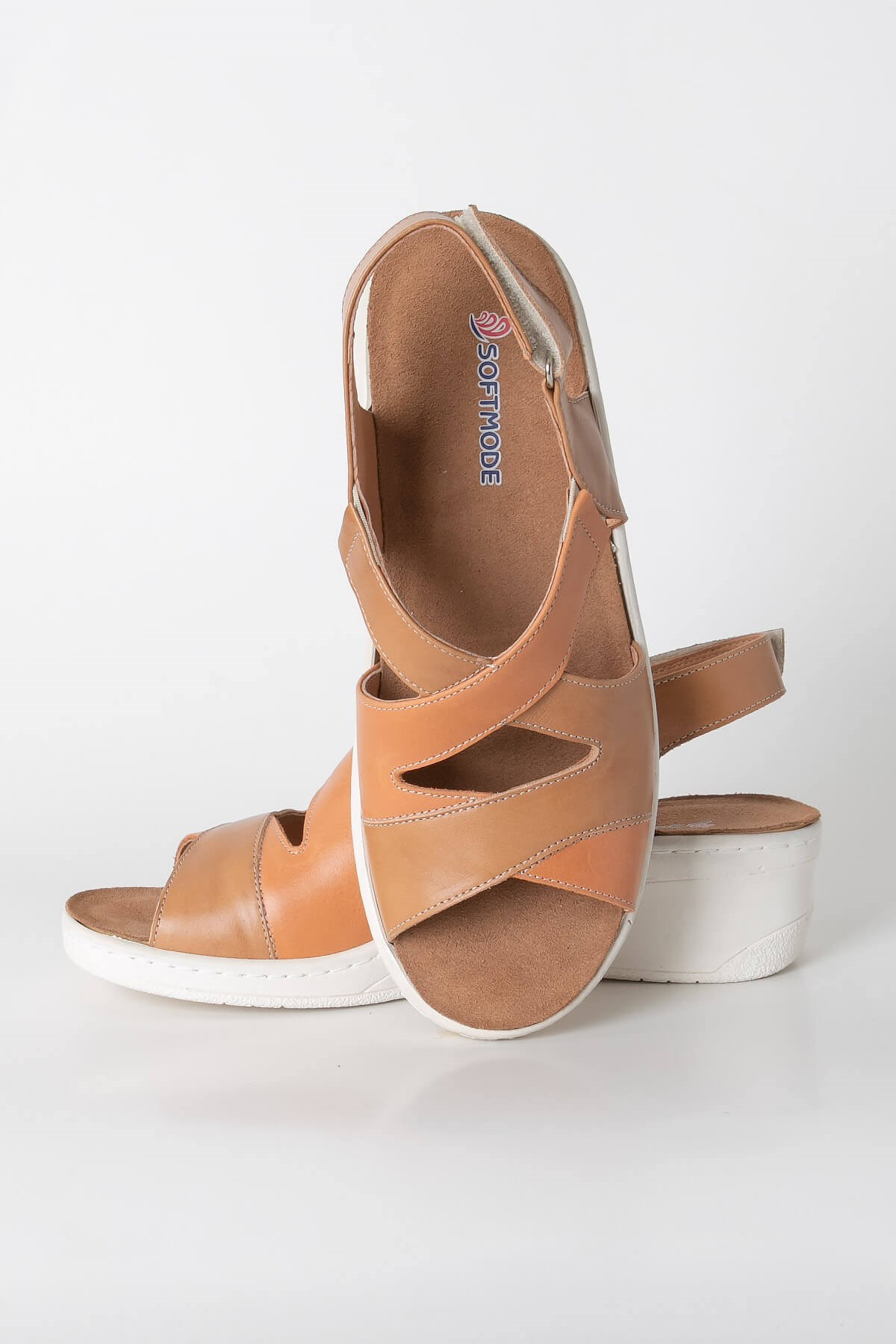 Hakiki  Deri  Anatomik  Sandalet Taba  ZND1365802ZND1365802-TABASoftMode