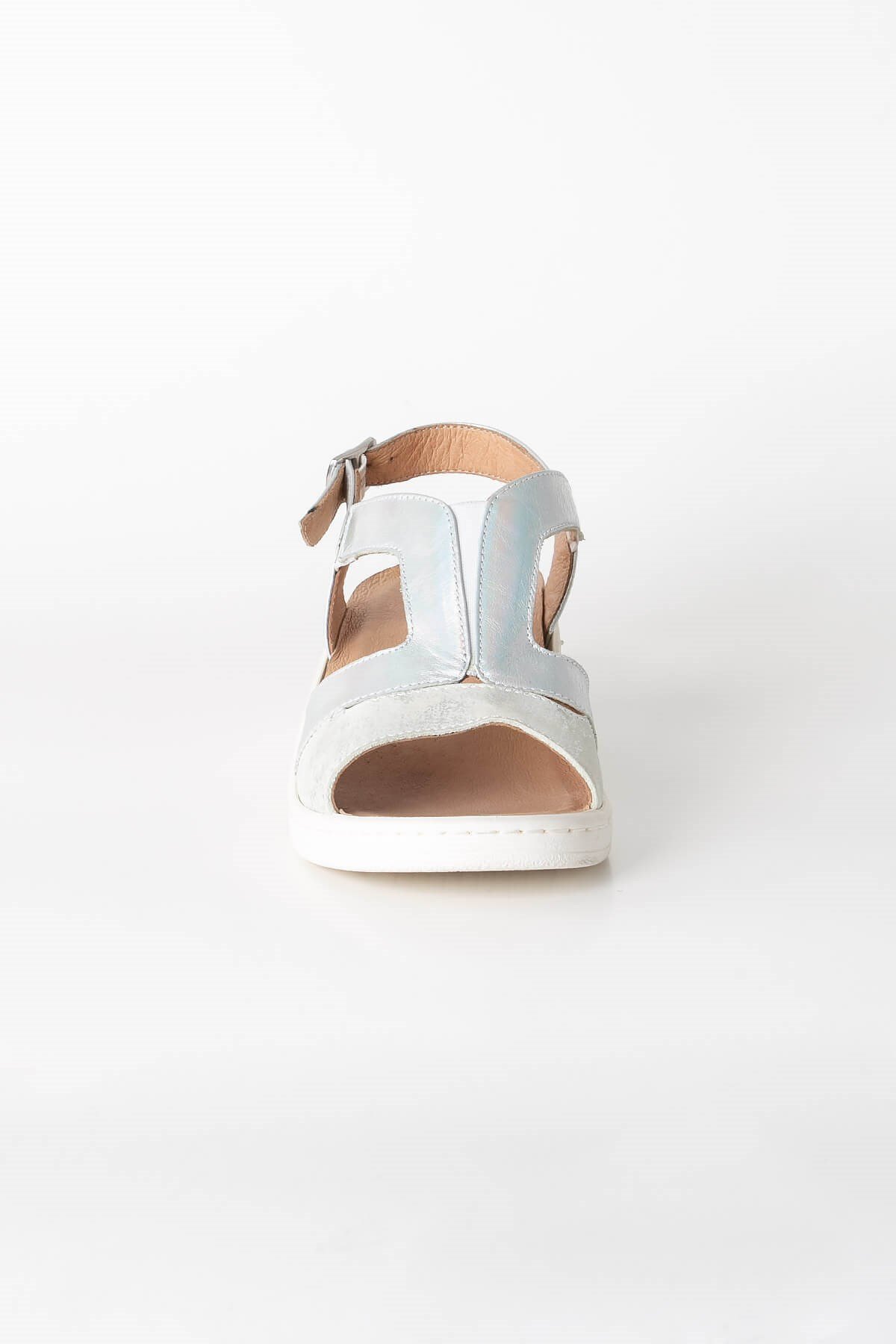 Hakiki  Deri  Anatomik  Sandalet Gümüş  ZND1365803ZND1365803-GÜMÜŞSoftMode