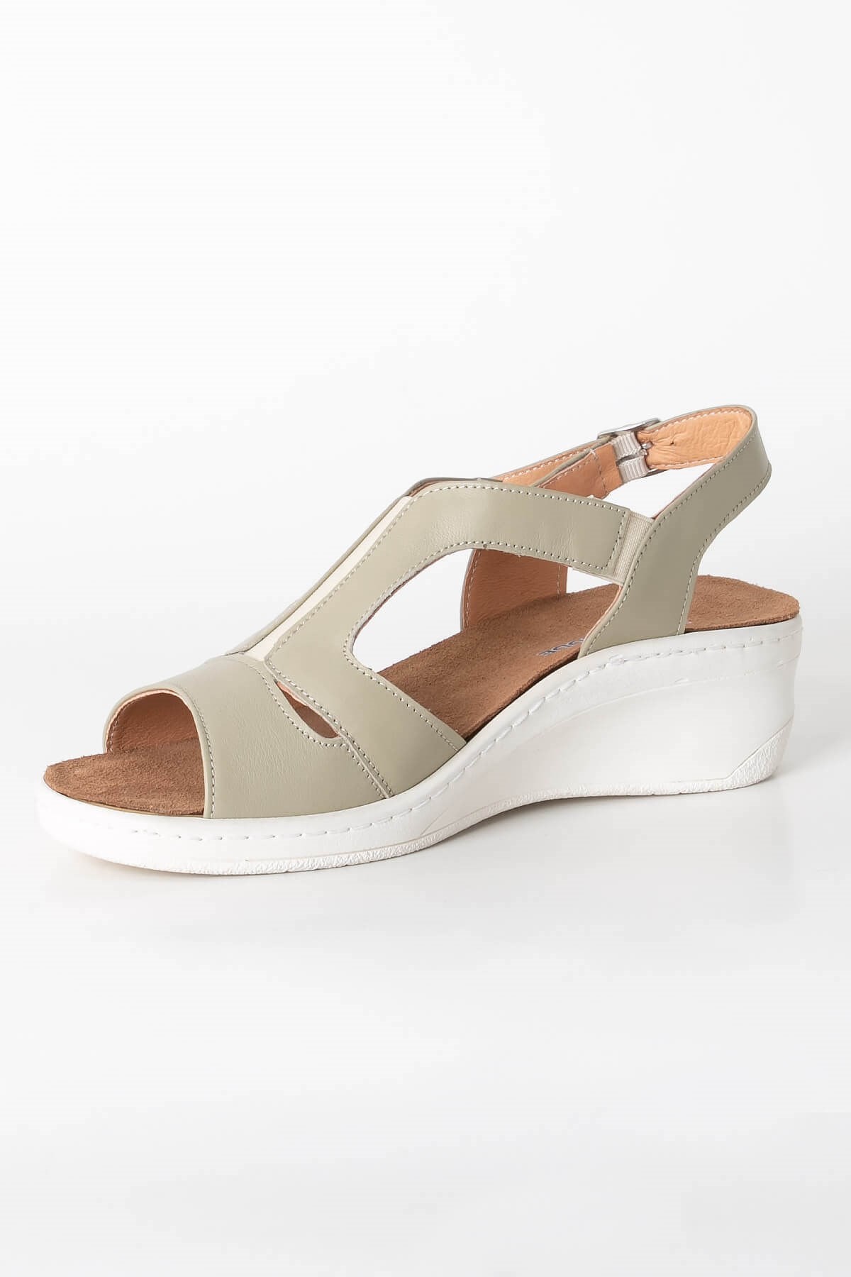 Genuine Leather Anatomic Sandals Khaki ZND1365803ZND1365803-HAKİSoftMode