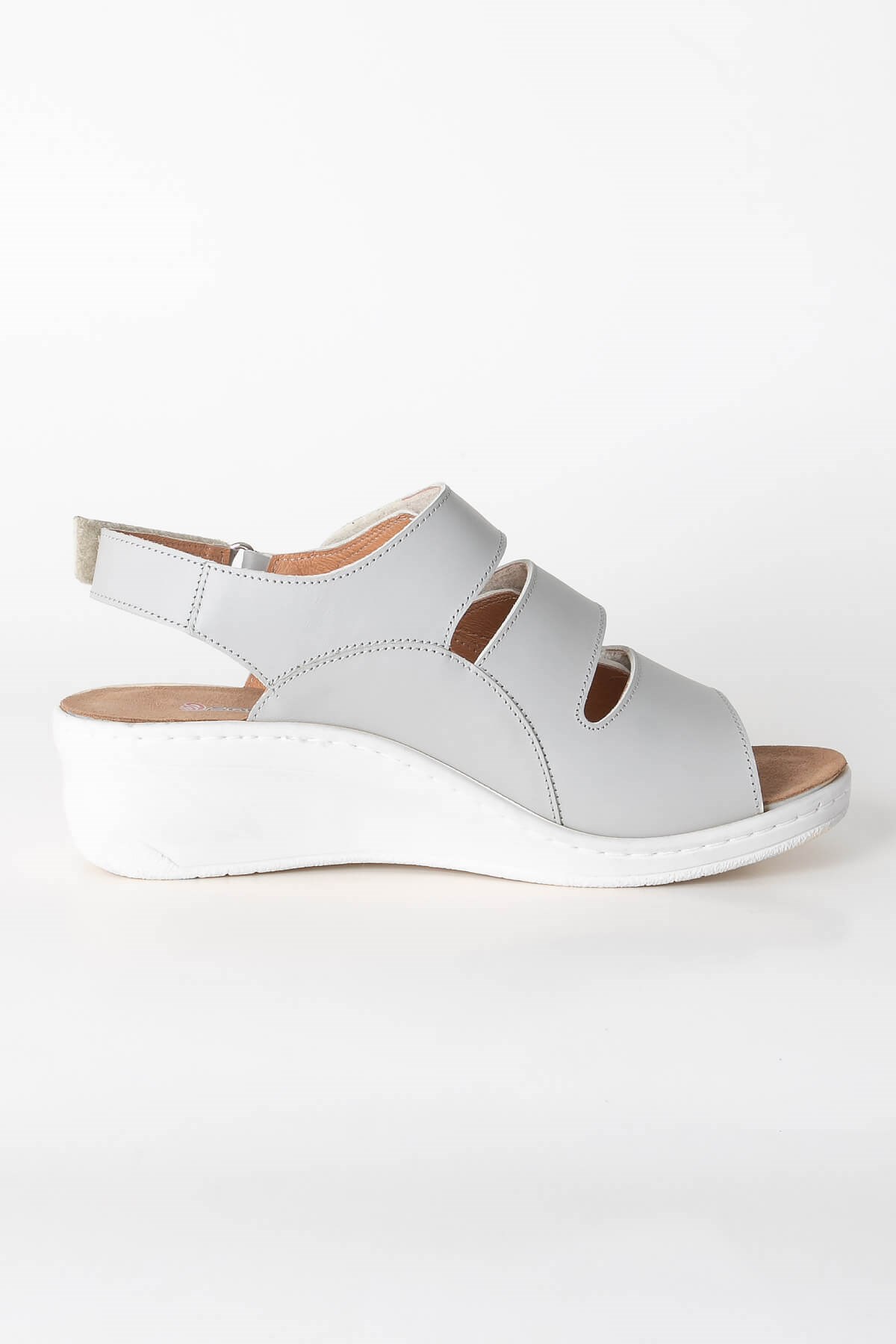 Genuine Leather Anatomic Sandals Grey ZND1365812ZND1365812-GRİSoftMode