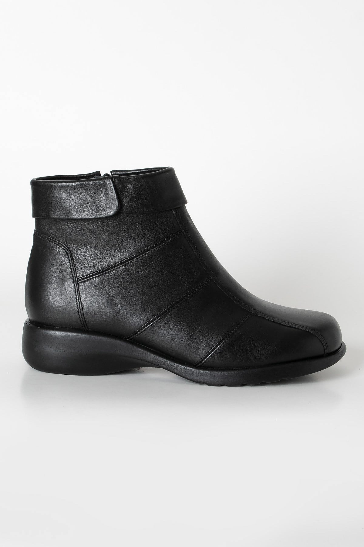 Genuine Leather Anatomical Boot Black ZND3010ZND3010-SİYAHSoftMode