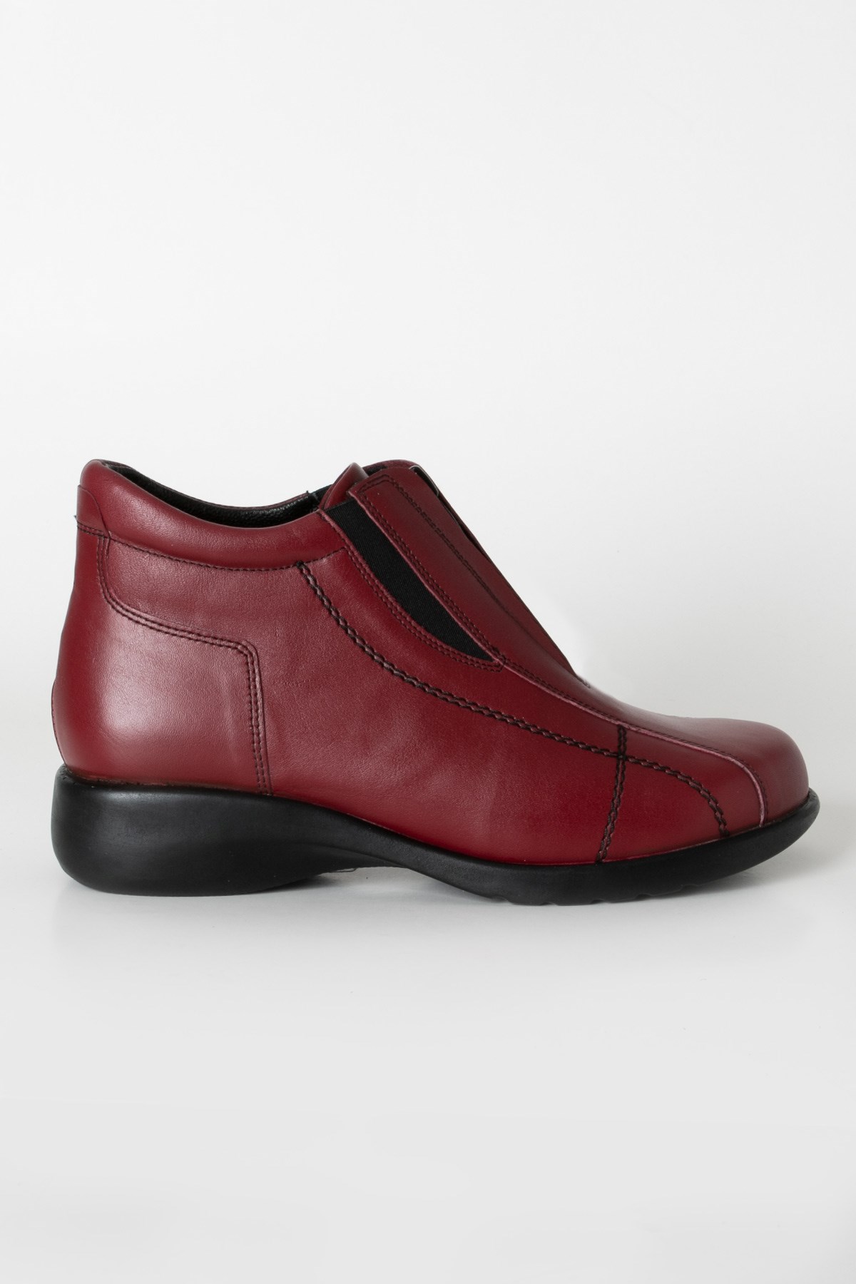 Genuine Leather Anatomical Boot Burgundy ZND803ZND803-BORDOSoftMode
