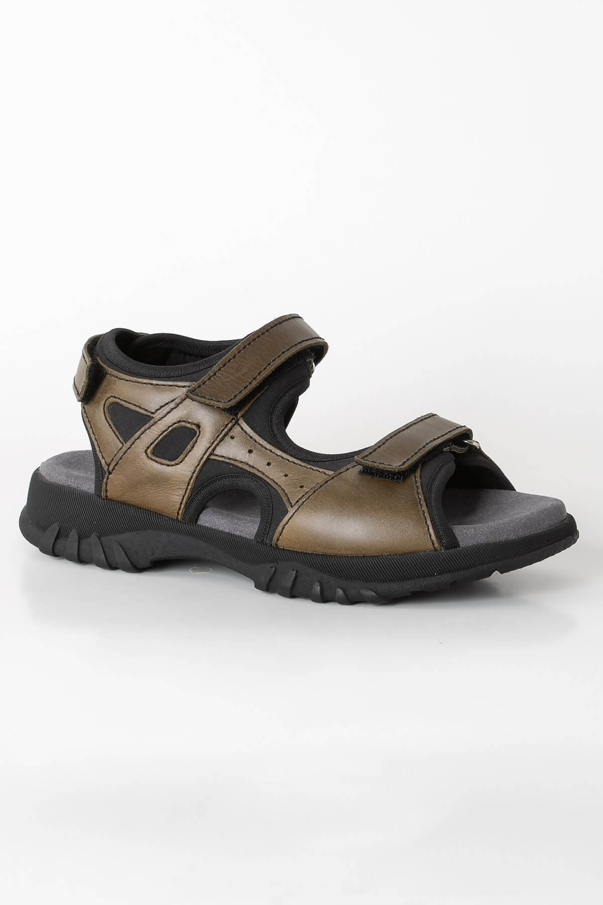 Genuine Leather Anatomic Sandals Khaki ZNDNK01ZNDNK01-HAKİSoftMode