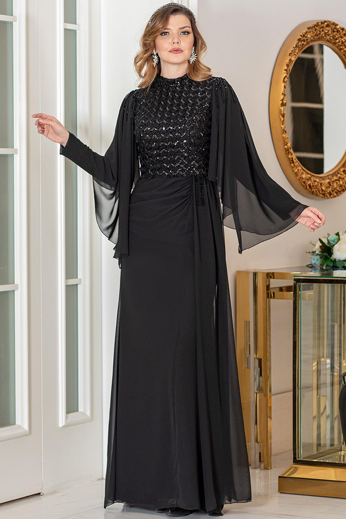 Belin Abiye Siyah AHN250AHN250-SİYAHAhunisa
