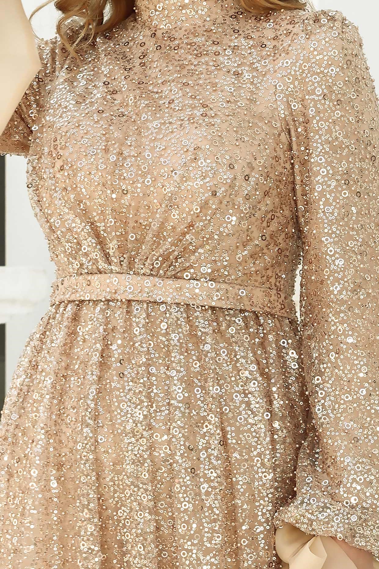 Sequined Evening Dress Gold AHN264AHN264-GOLDAhunisa