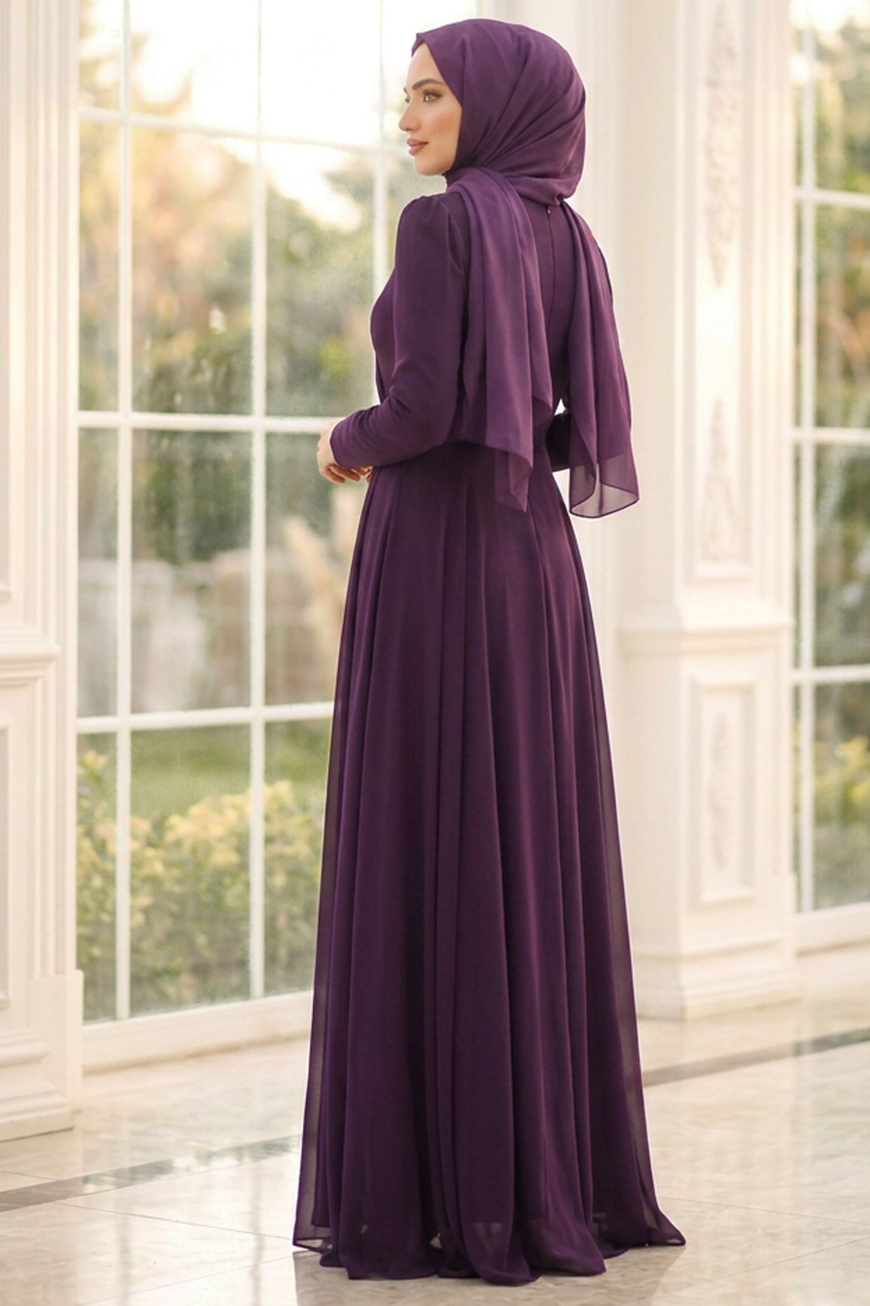 Perihan Abiye Elbise SAKS AHN284AHN284-MORAHUNİSA