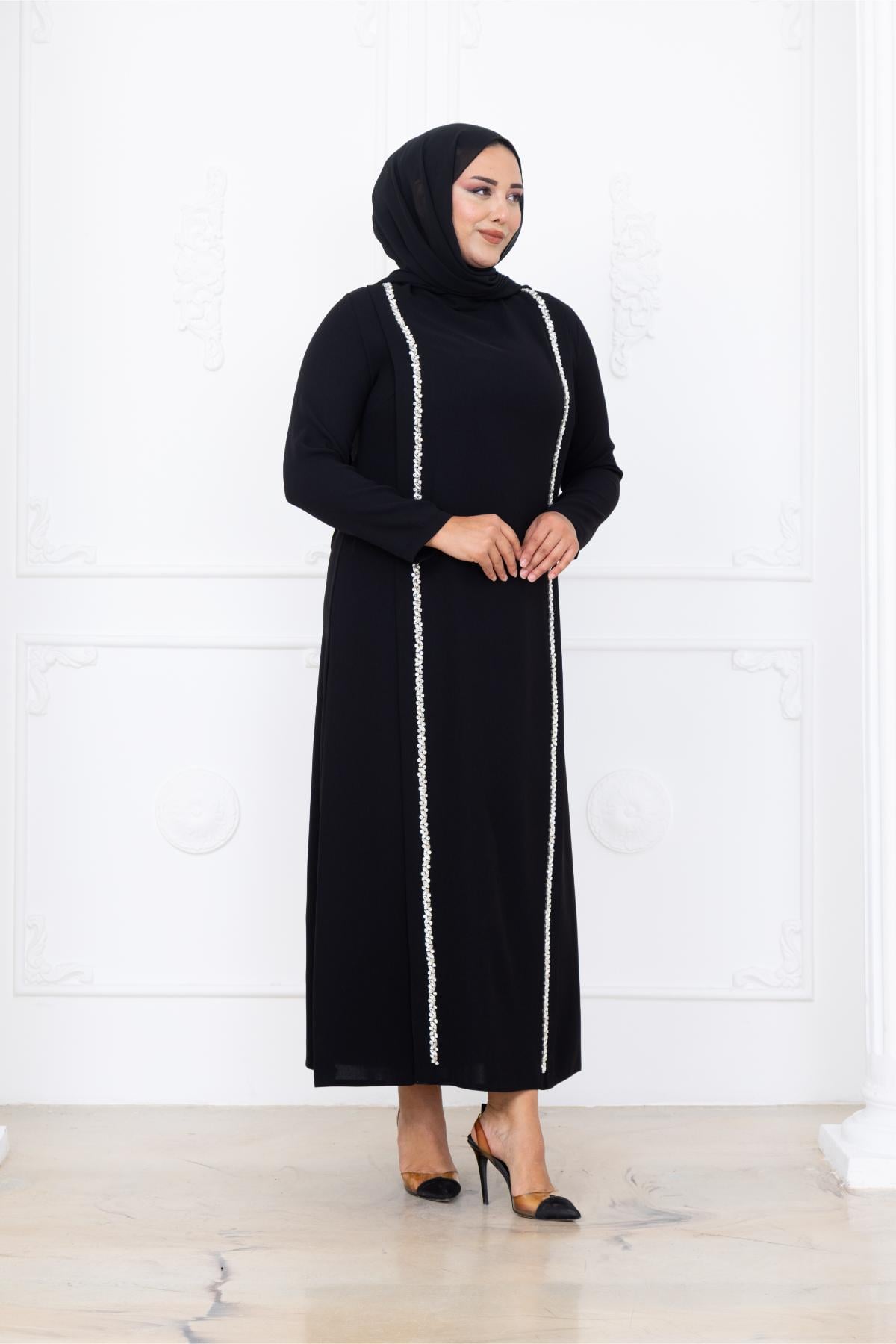 Yakut Testtür Abiye AMH1102-SİYAHAmine Hüma