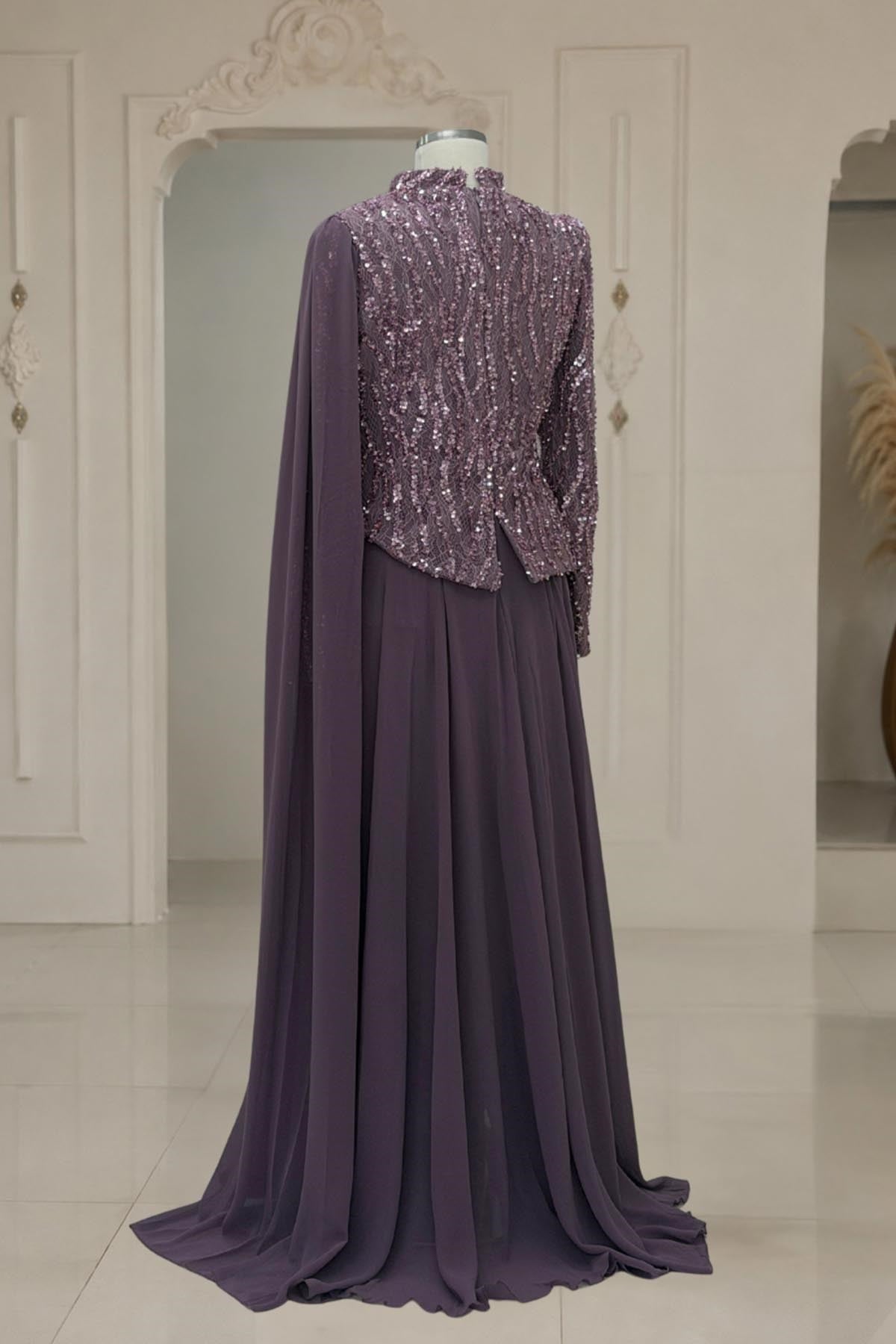 Tülin Abiye Elbise Pudra AMH1160AMH1160-PudraAmine Hüma
