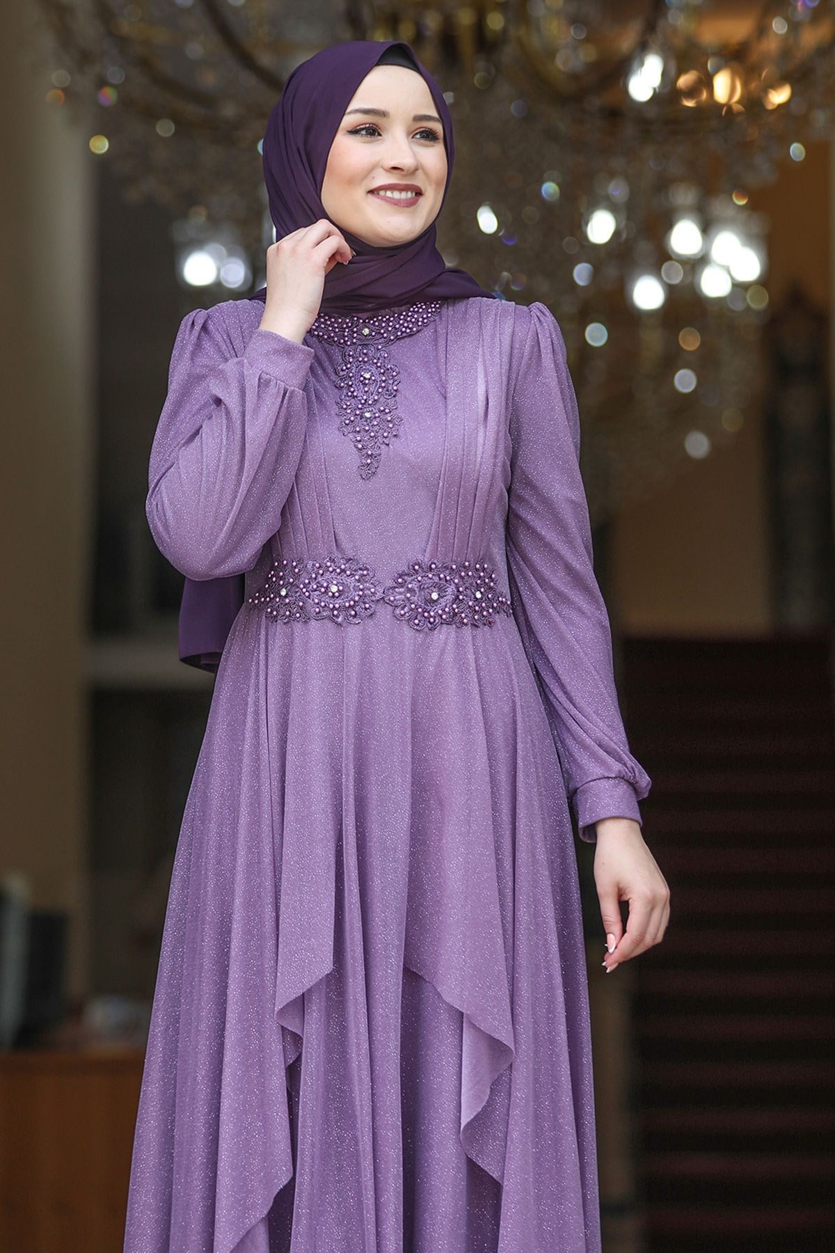 MİHRİMAH ABİYEAMH802-LİLAAmine Hüma