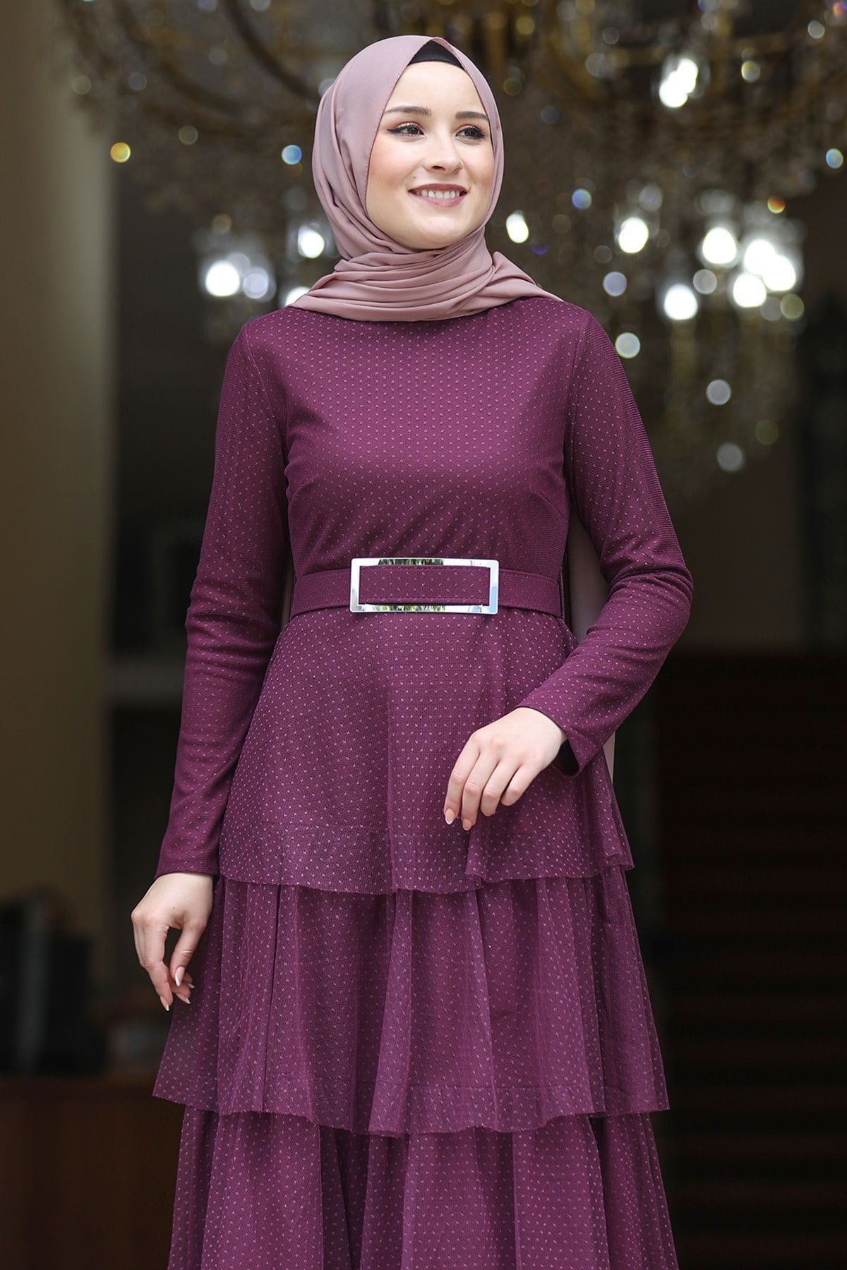 ADEN ABİYE ELBİSEAMH808-MÜRDÜMAmine Hüma