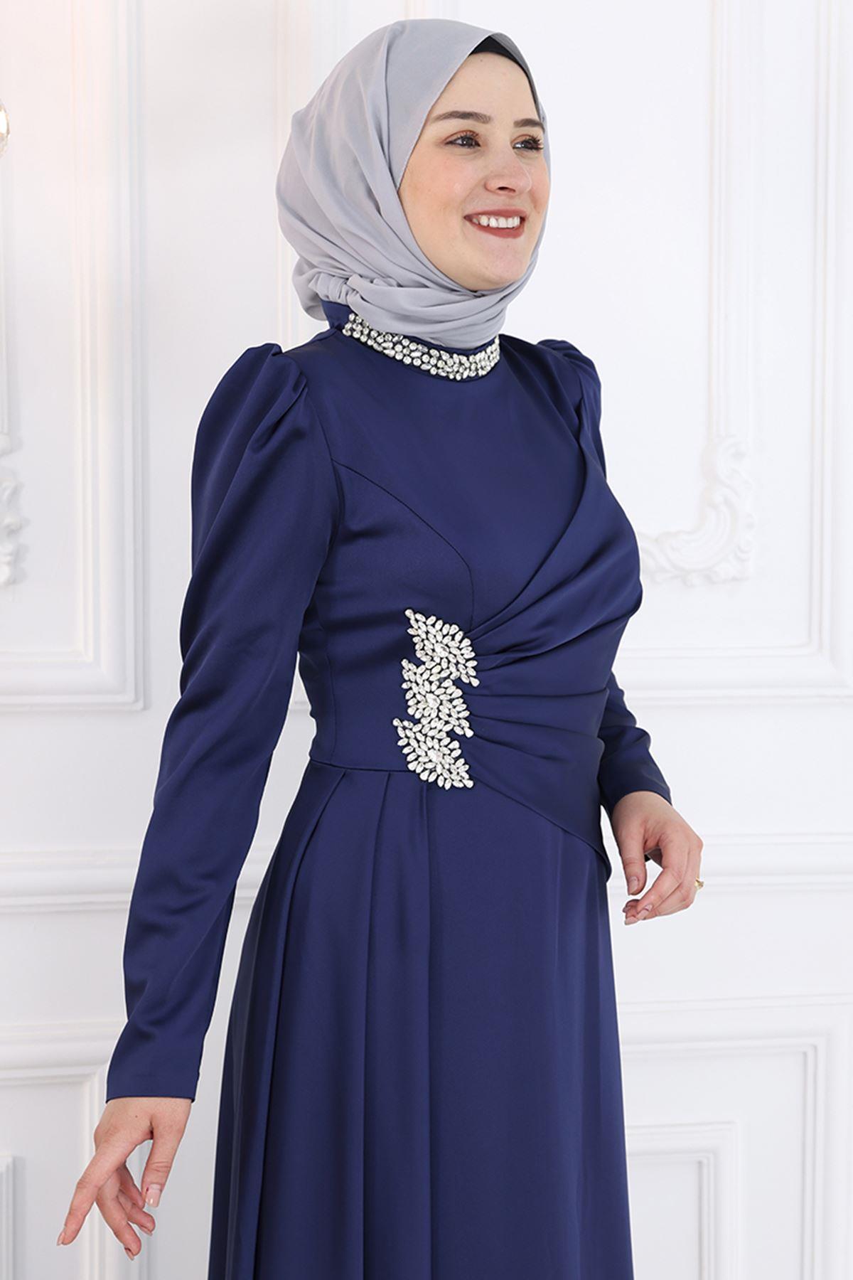 LARA ABİYEAMH988-LACİVERTAmine Hüma