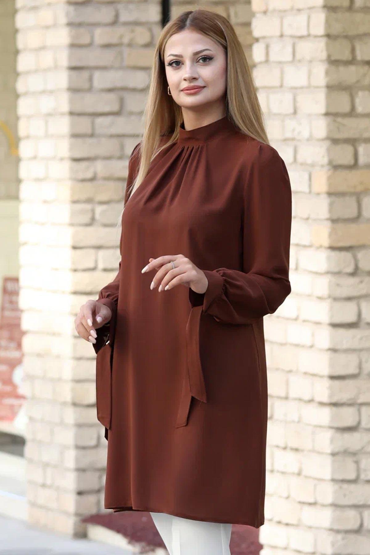 ESİLA TUNİKANR32-KAHVEAhunur Moda