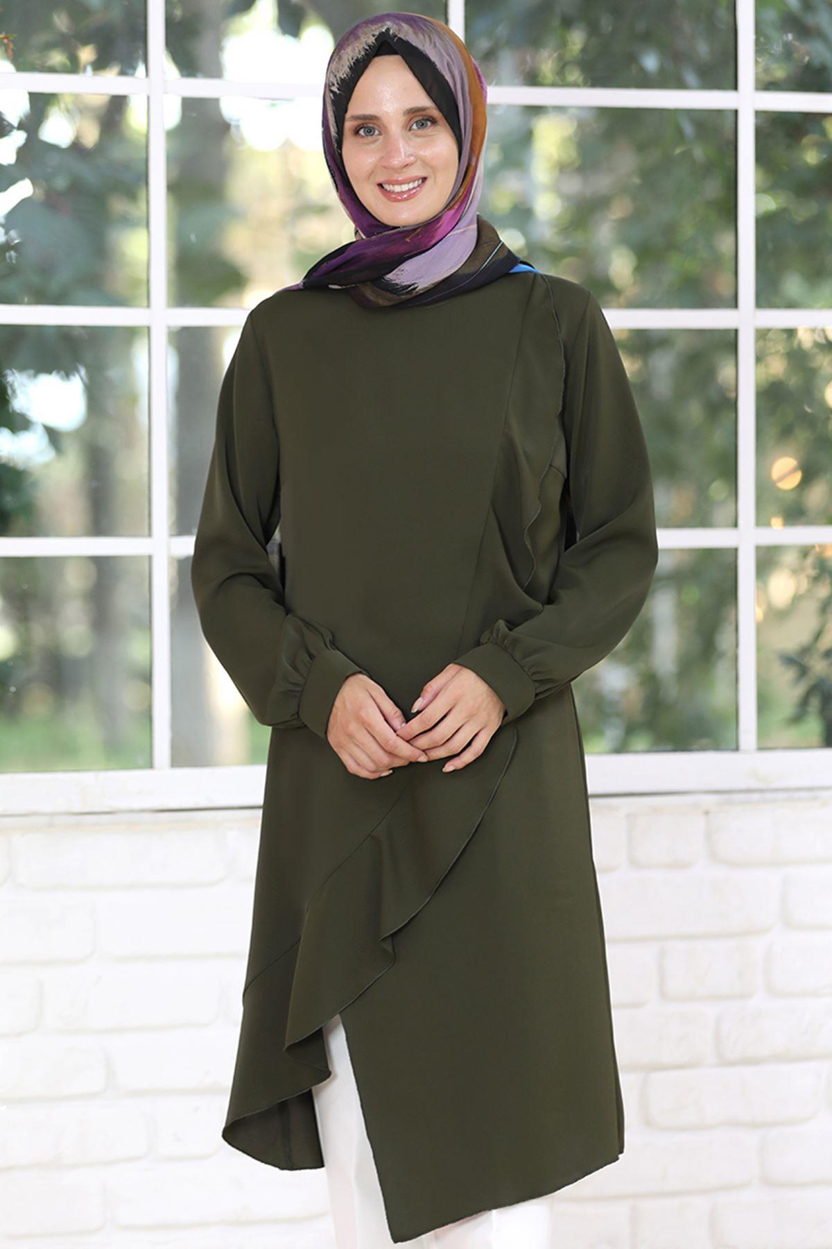 FIRFIR DETAYLI TUNİKELB36-HAKİElben