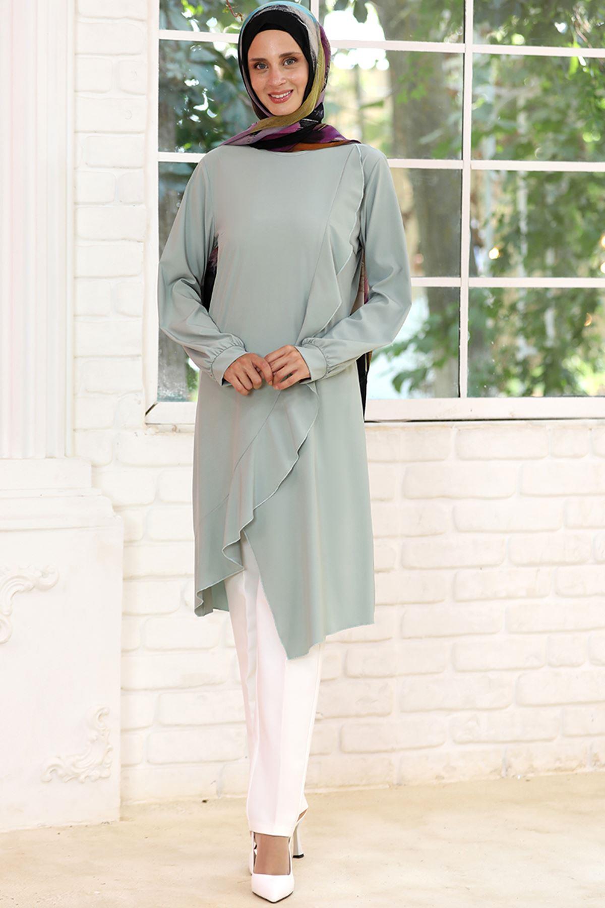 FIRFIR DETAYLI TUNİKELB36-MİNTElben