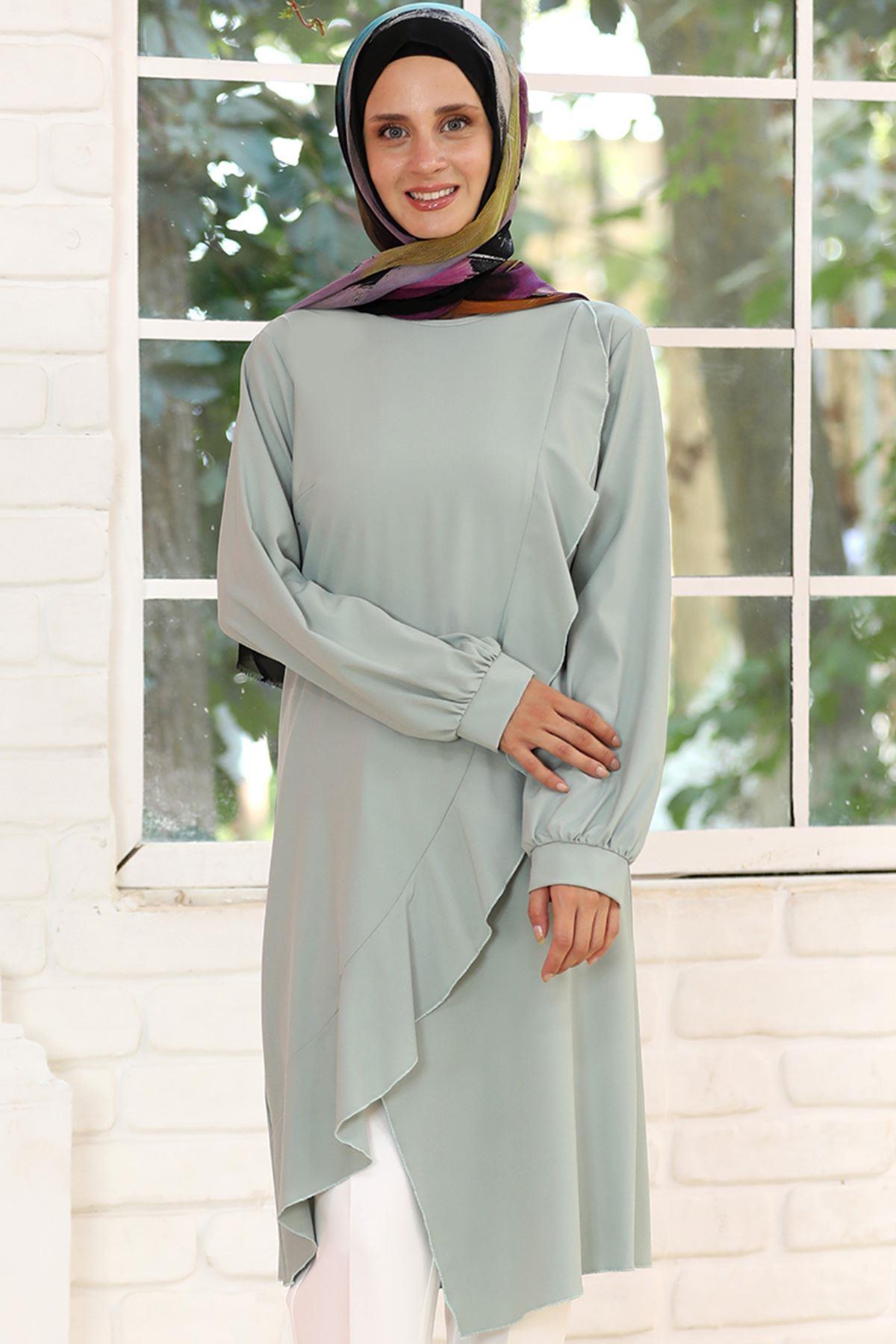 FIRFIR DETAYLI TUNİKELB36-MİNTElben