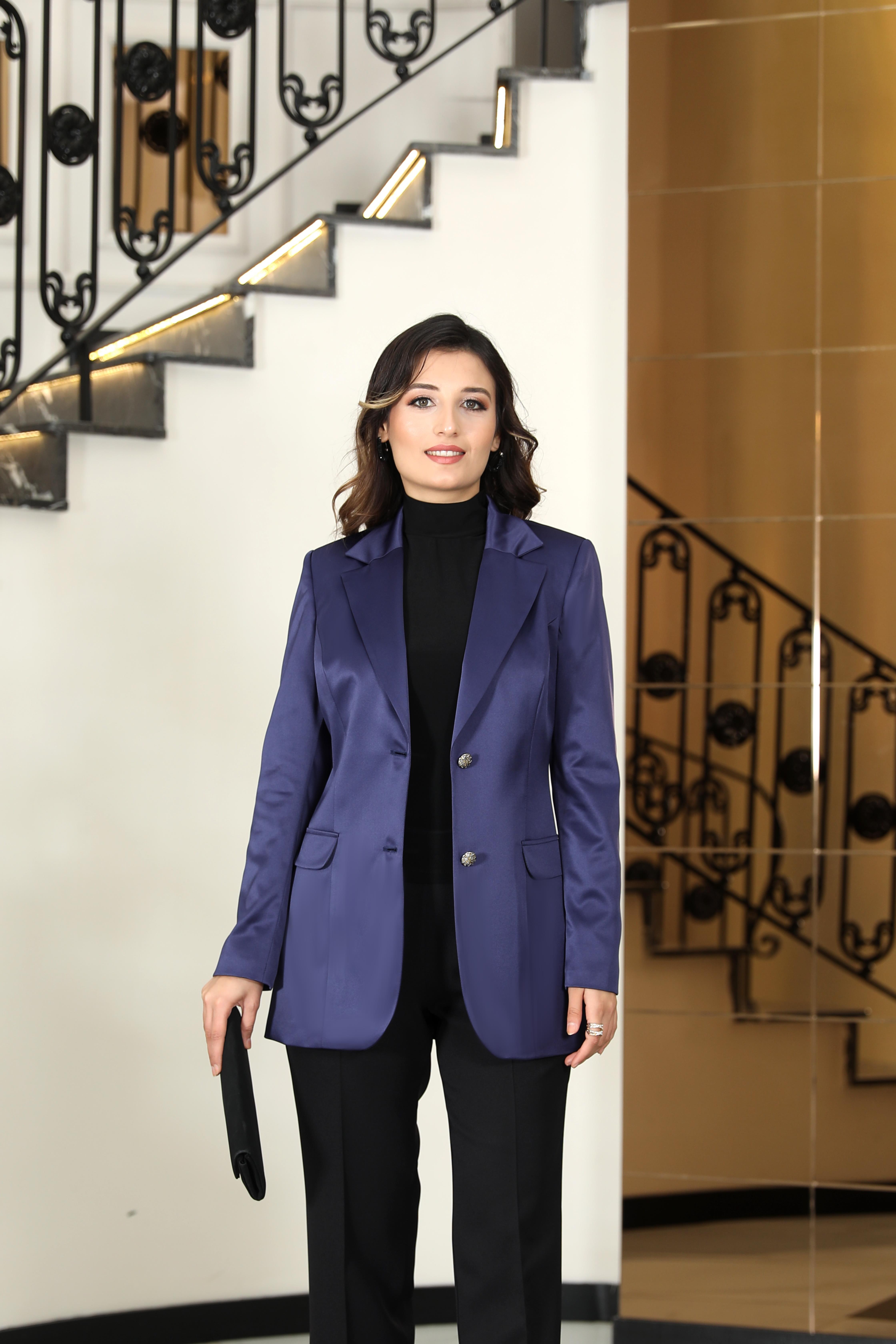 YAREN SATEN CEKETELB52-LACİVERTElben