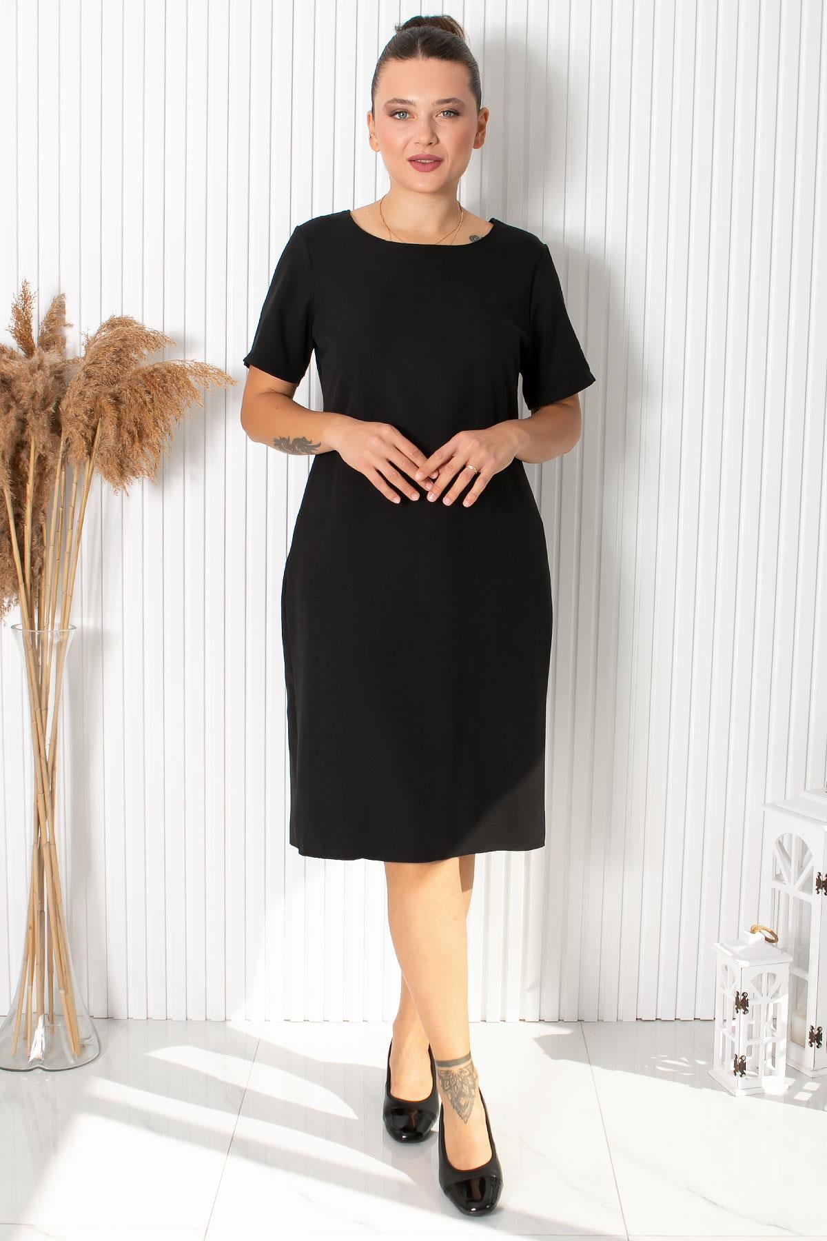 Jacket Dress Crepe Crew Neck Black FHM760FHM760-SİYAHModaviki