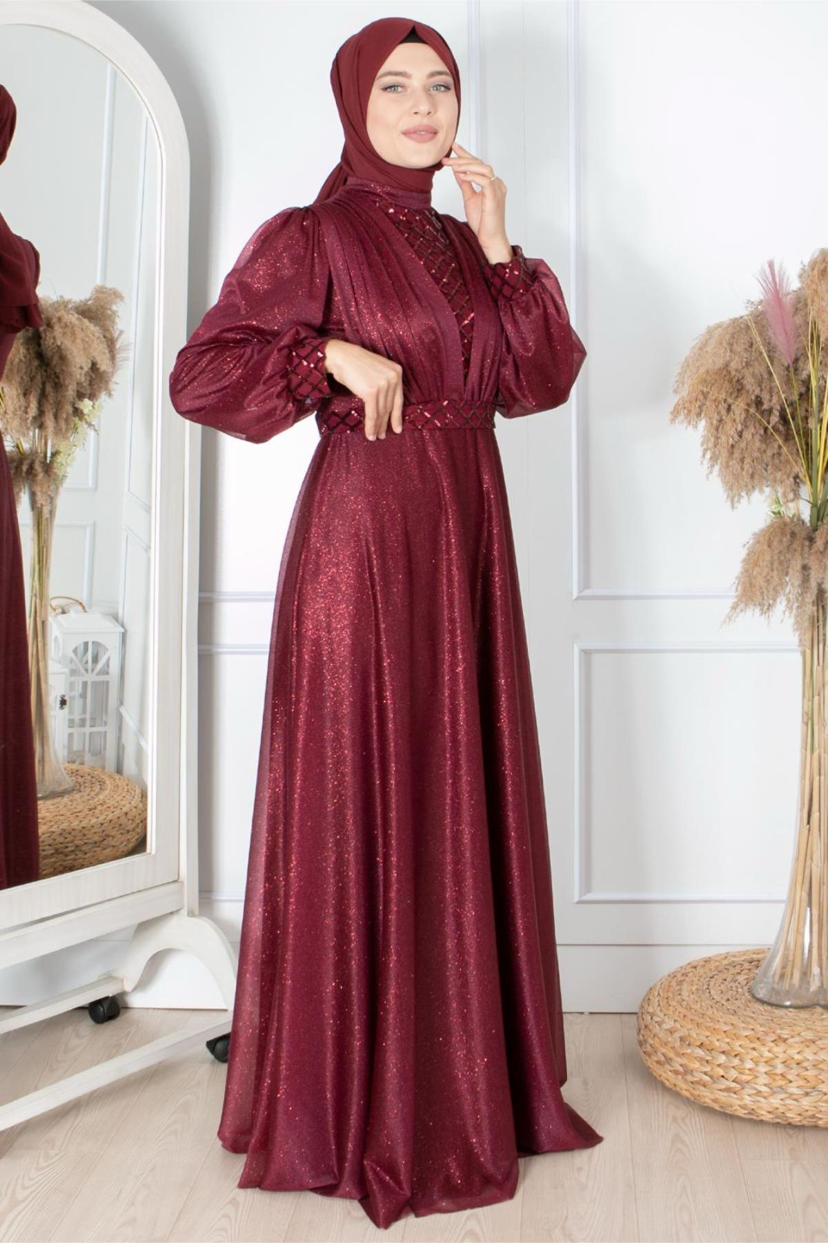 Eda Abiye Bordo FHM872FHM872-BORDOFahima