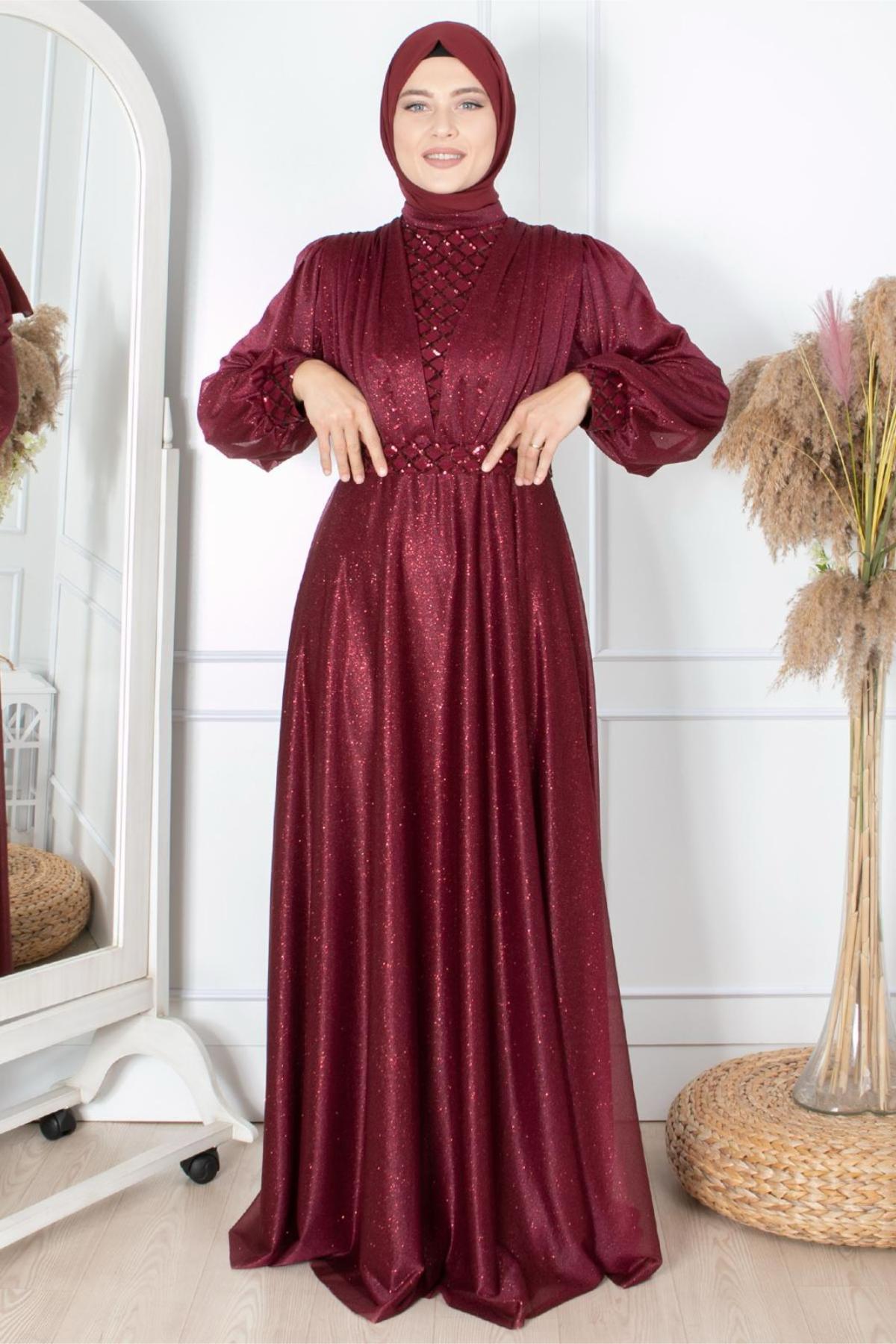 Eda Abiye Bordo FHM872FHM872-BORDOFahima