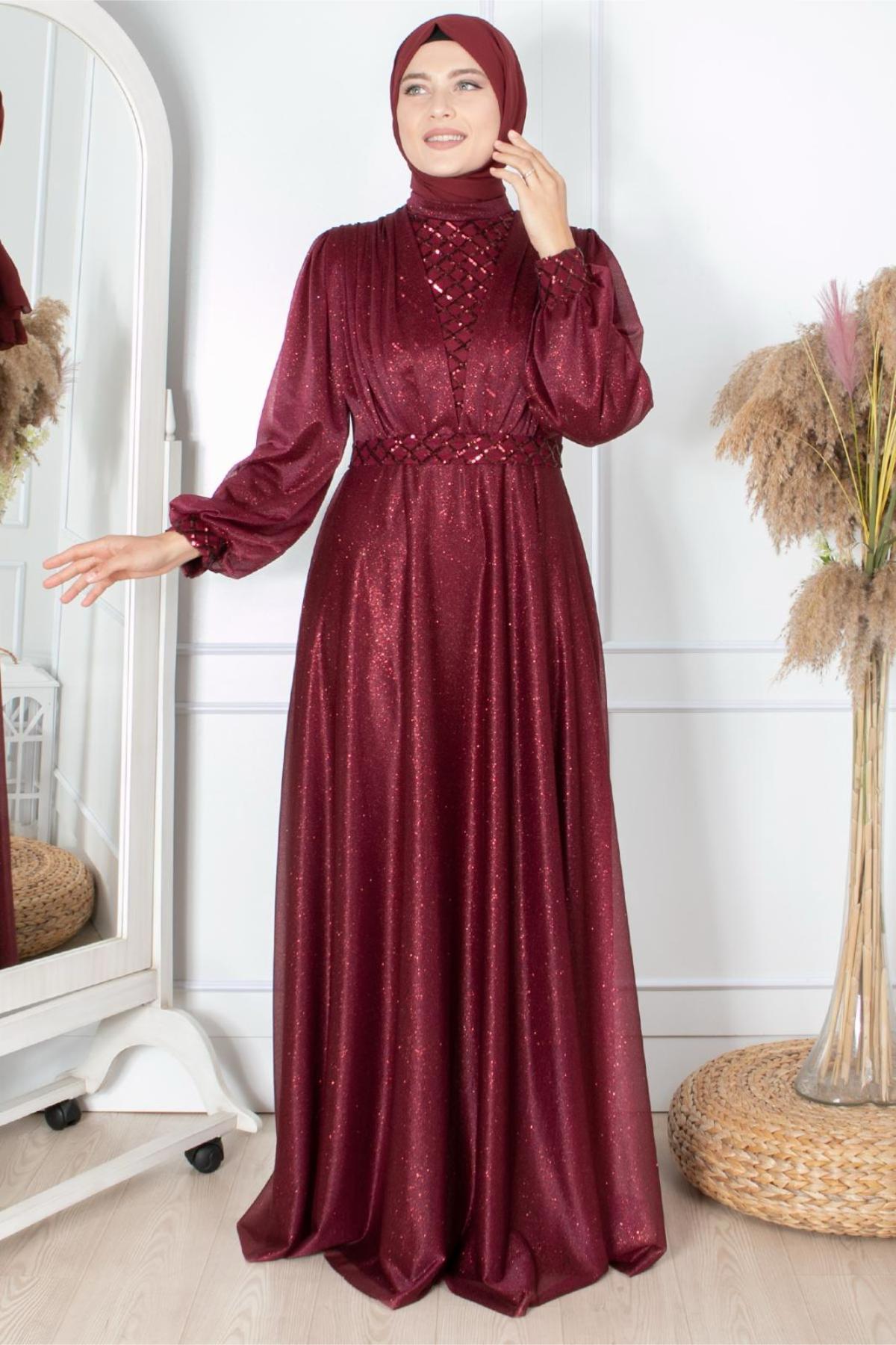 Eda Abiye Bordo FHM872FHM872-BORDOFahima