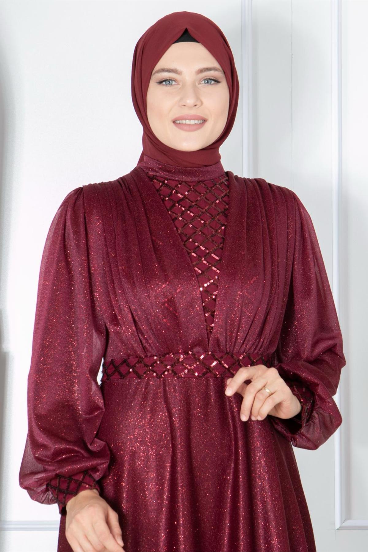 Eda Abiye Bordo FHM872FHM872-BORDOFahima