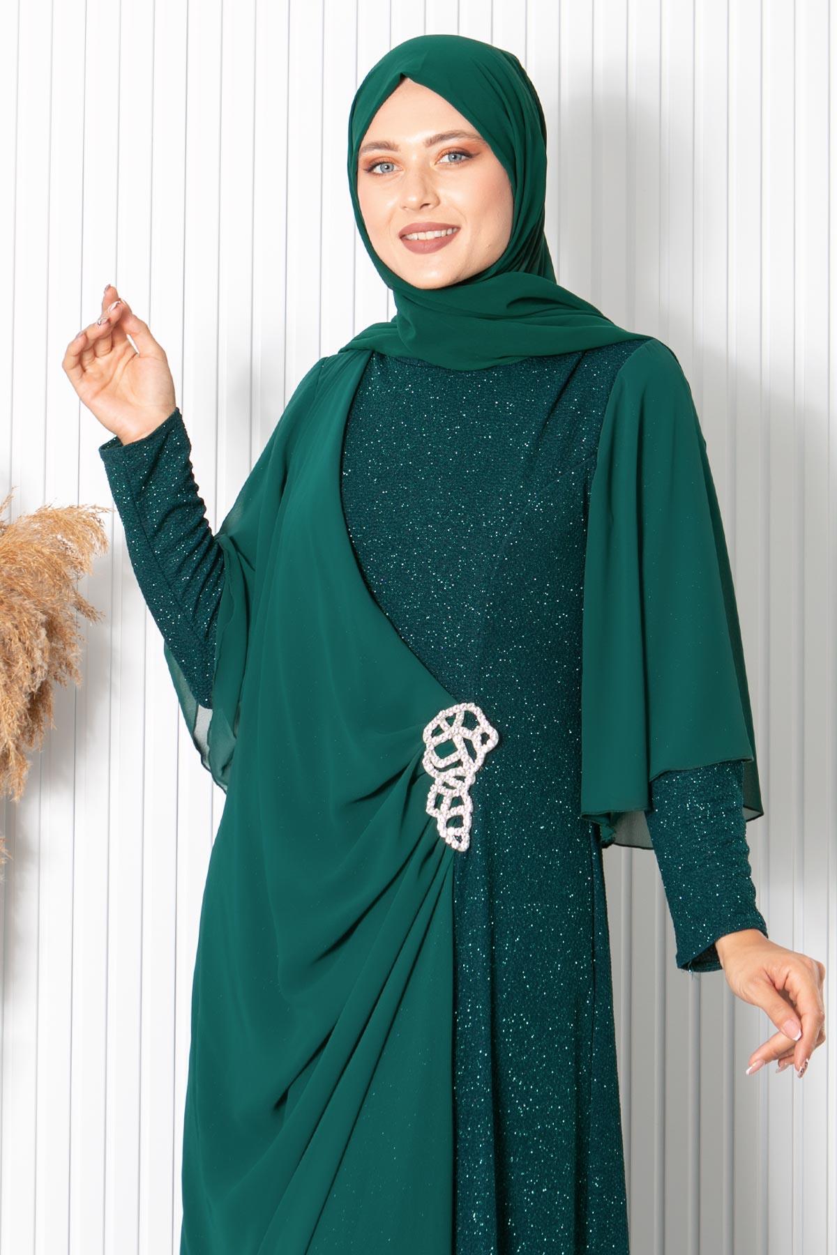 Damla Abiye Zümrüt FHM886FHM886-ZÜMRÜTFahima
