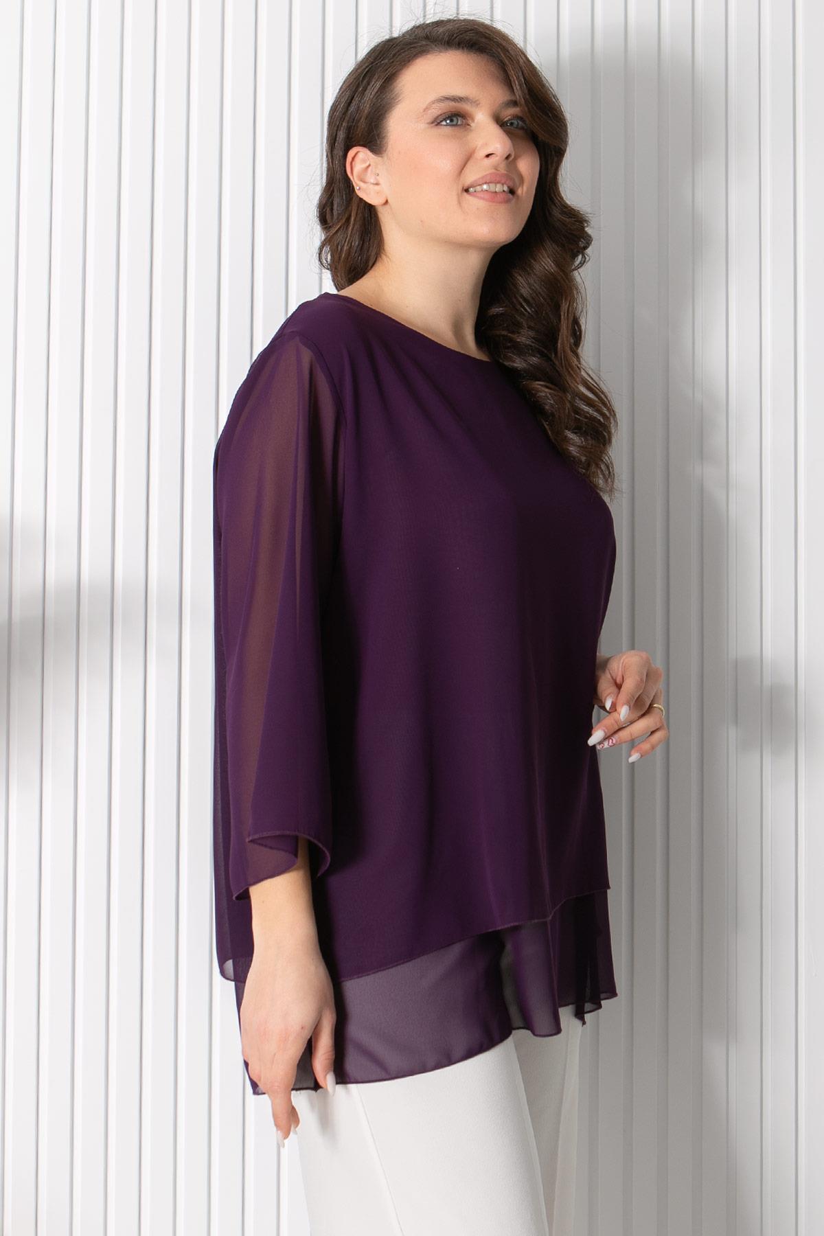 Şifon Tunik Mor FHM924FHM924-MORFahima