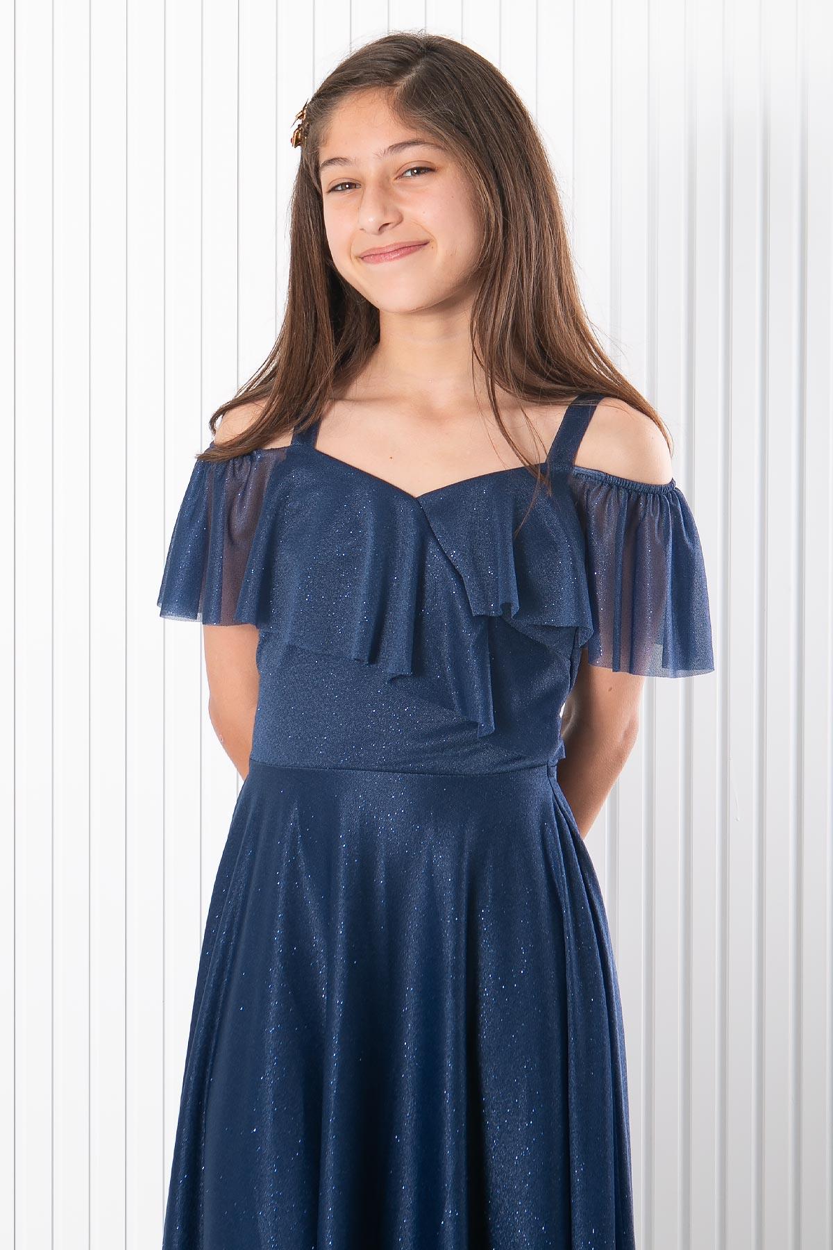 ASKILI SİMLİ ABİYEFHM938-LACİVERTFahima