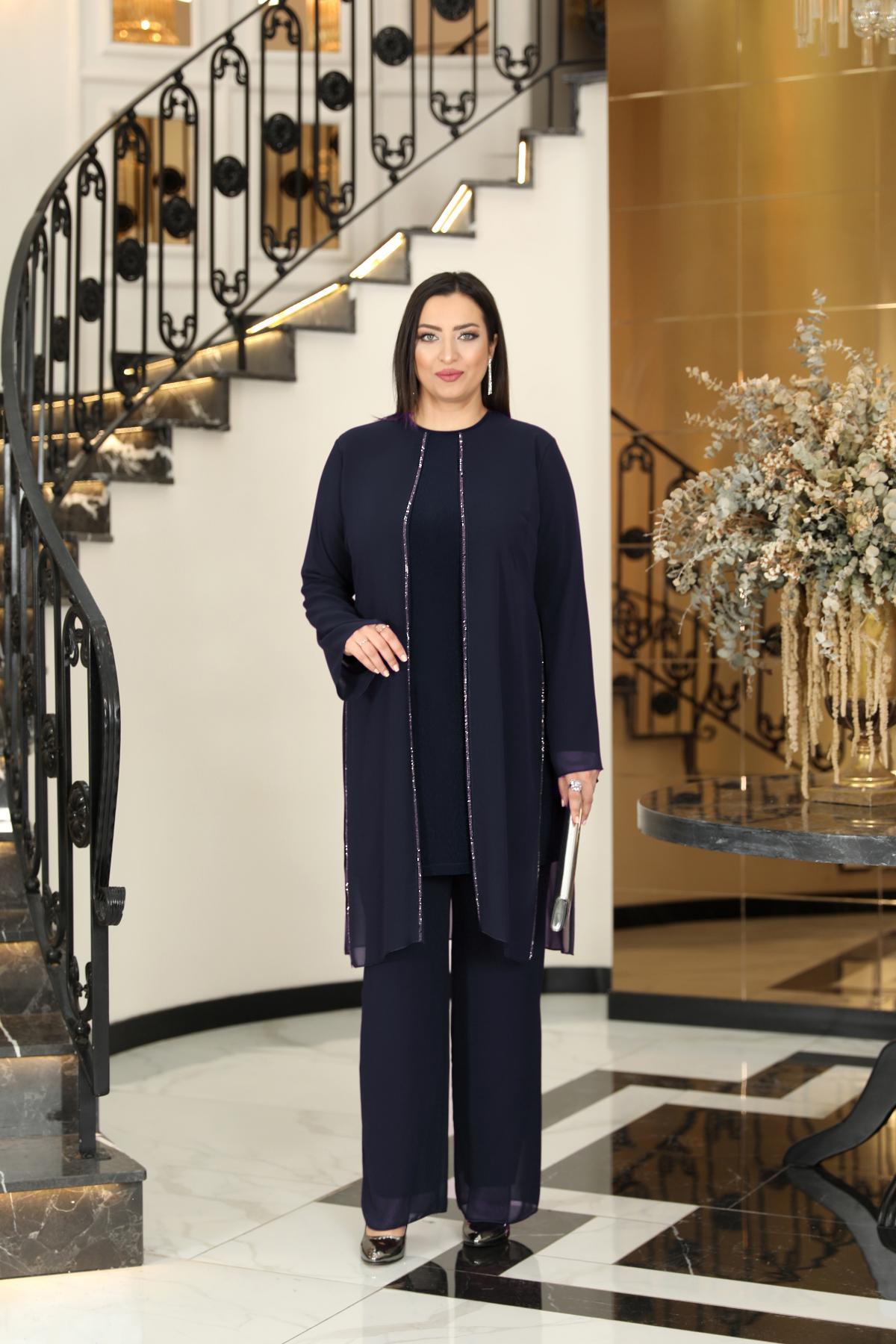 EZGİ ABİYE TAKIMFVM2002-LACİVERTFuval Moda